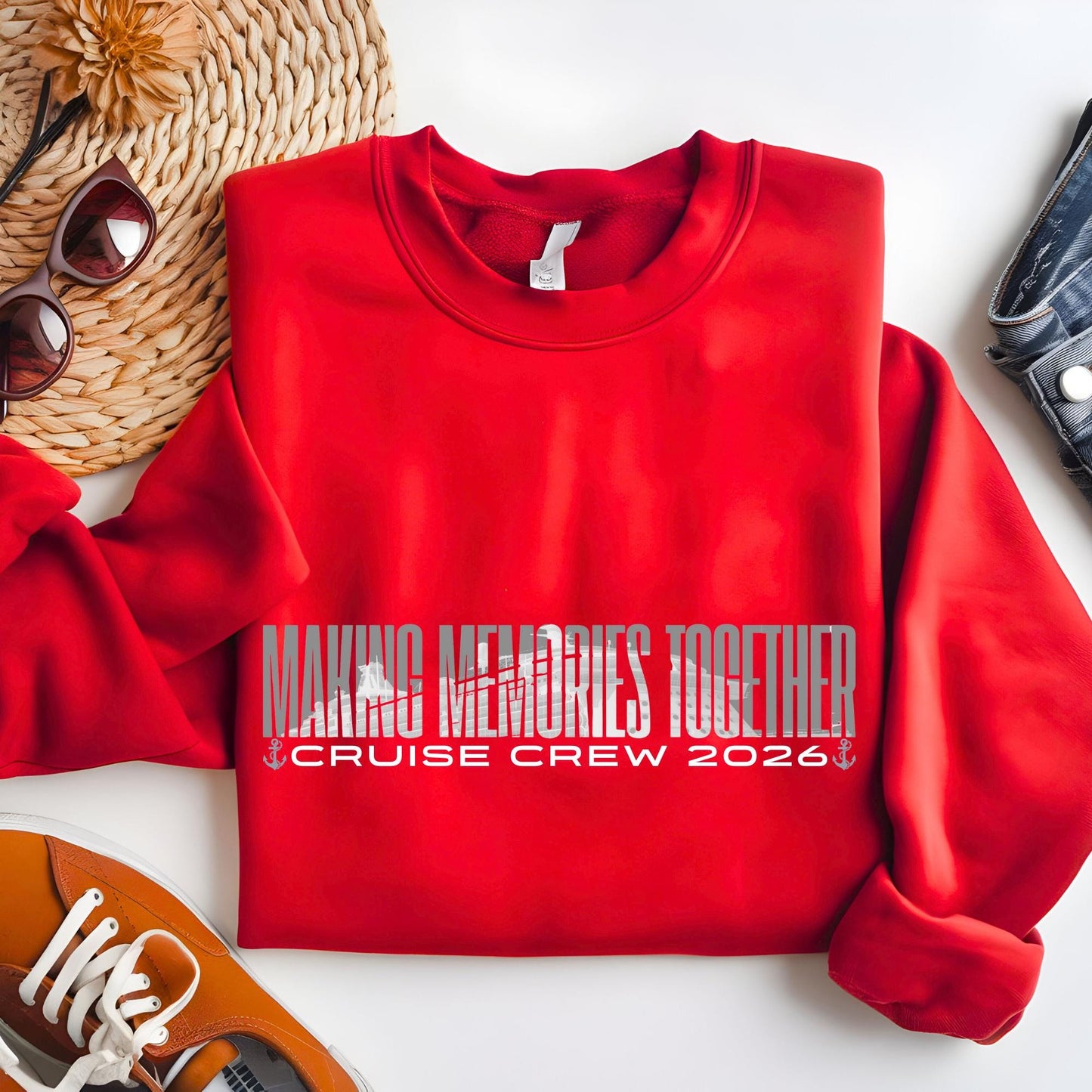 Cruise 2026 Sweatshirt: Making Memories Together Family Matching Sweat