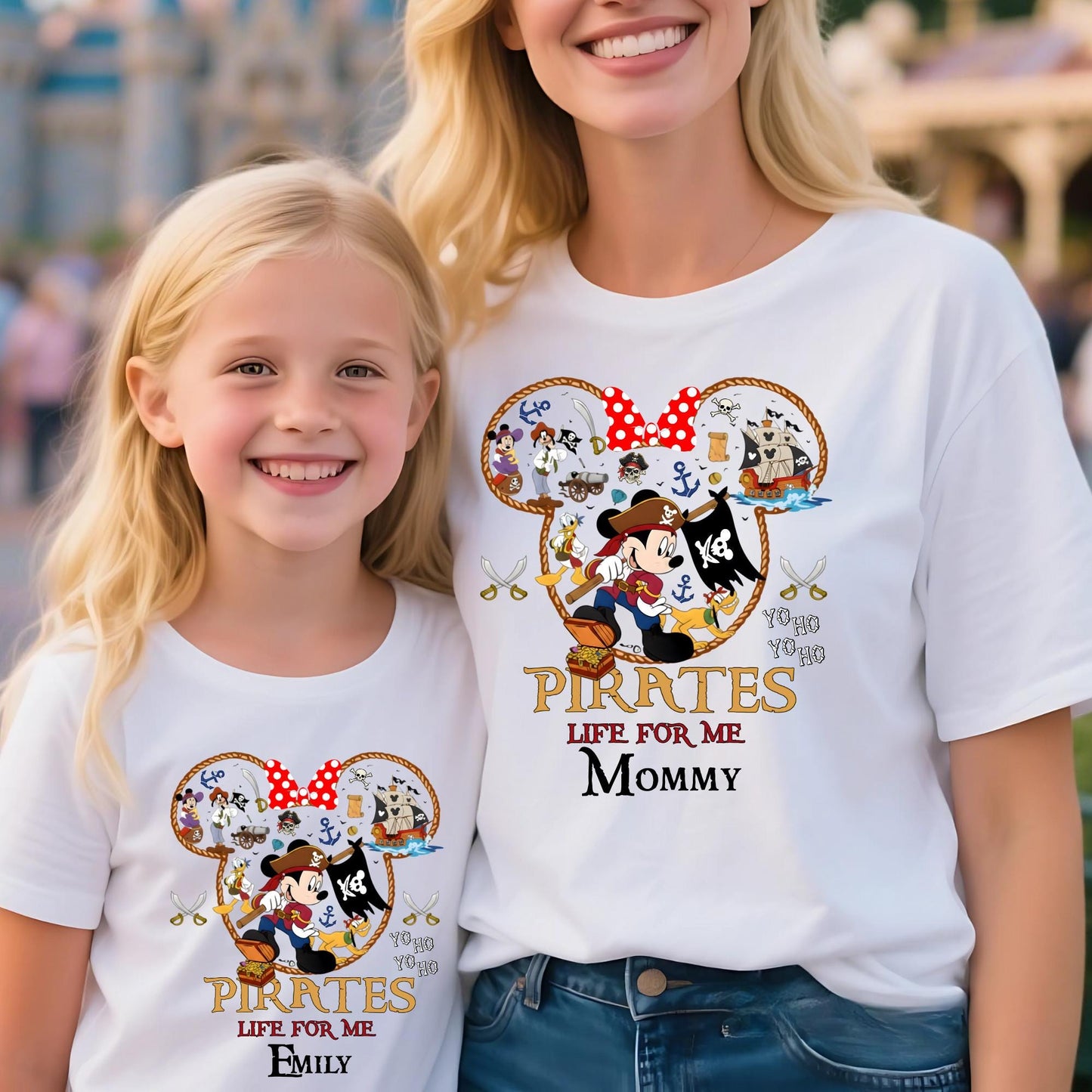 Custom Disney Pirates Family Shirts, Disney Pirates of Caribbean Shirt, Pirate's Life, Disney Matching Cruise Tee, Mickey and Friends