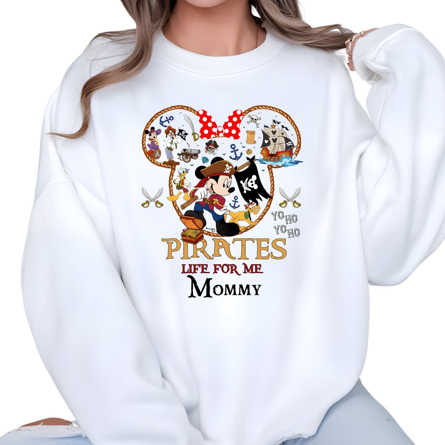 Personalized Disney Pirates Family Sweatshirt, Disney Pirates of Caribbean Sweat, Pirate's Life, Disney Matching Cruise Shirt