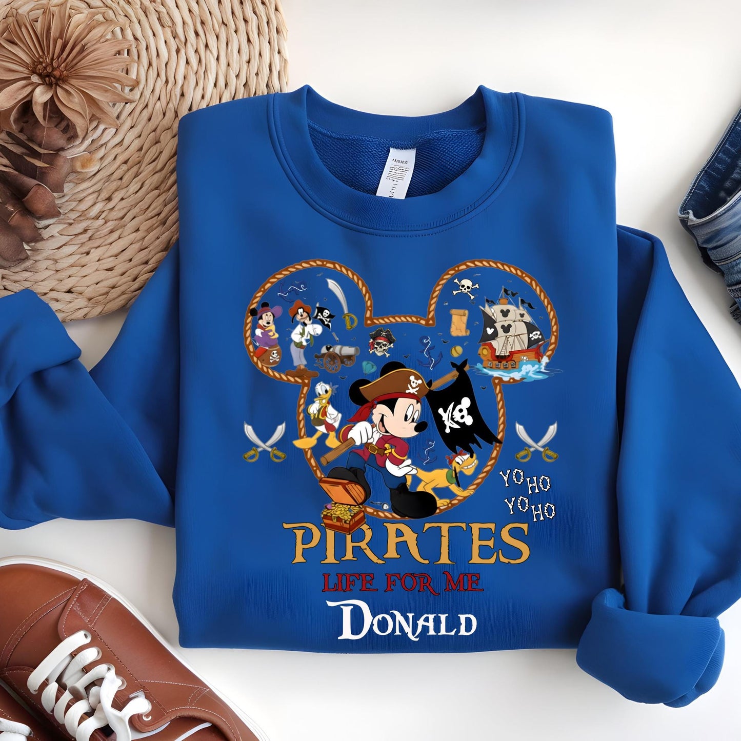 Personalized Disney Pirates Family Sweatshirt, Disney Pirates of Caribbean Sweat, Pirate's Life, Disney Matching Cruise Shirt