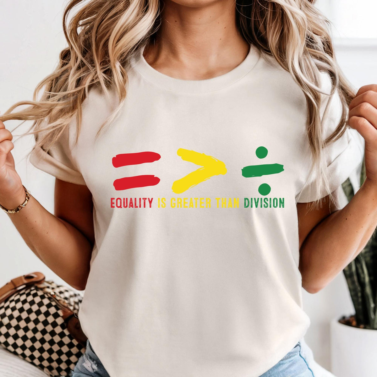 Equality Is Greater Than Division Human Rights T-Shirt