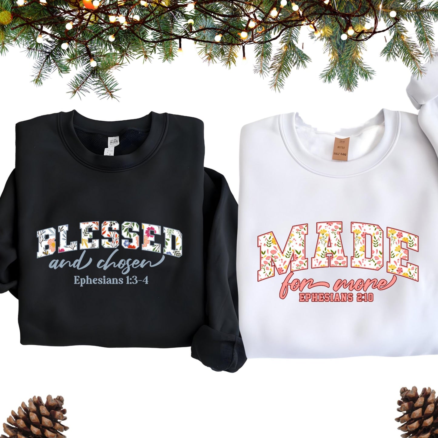Bible Verse Sweatshirt, Jesus Sweat, Christian Gift, Church Hoodie, Loved Saved Hope Shirt