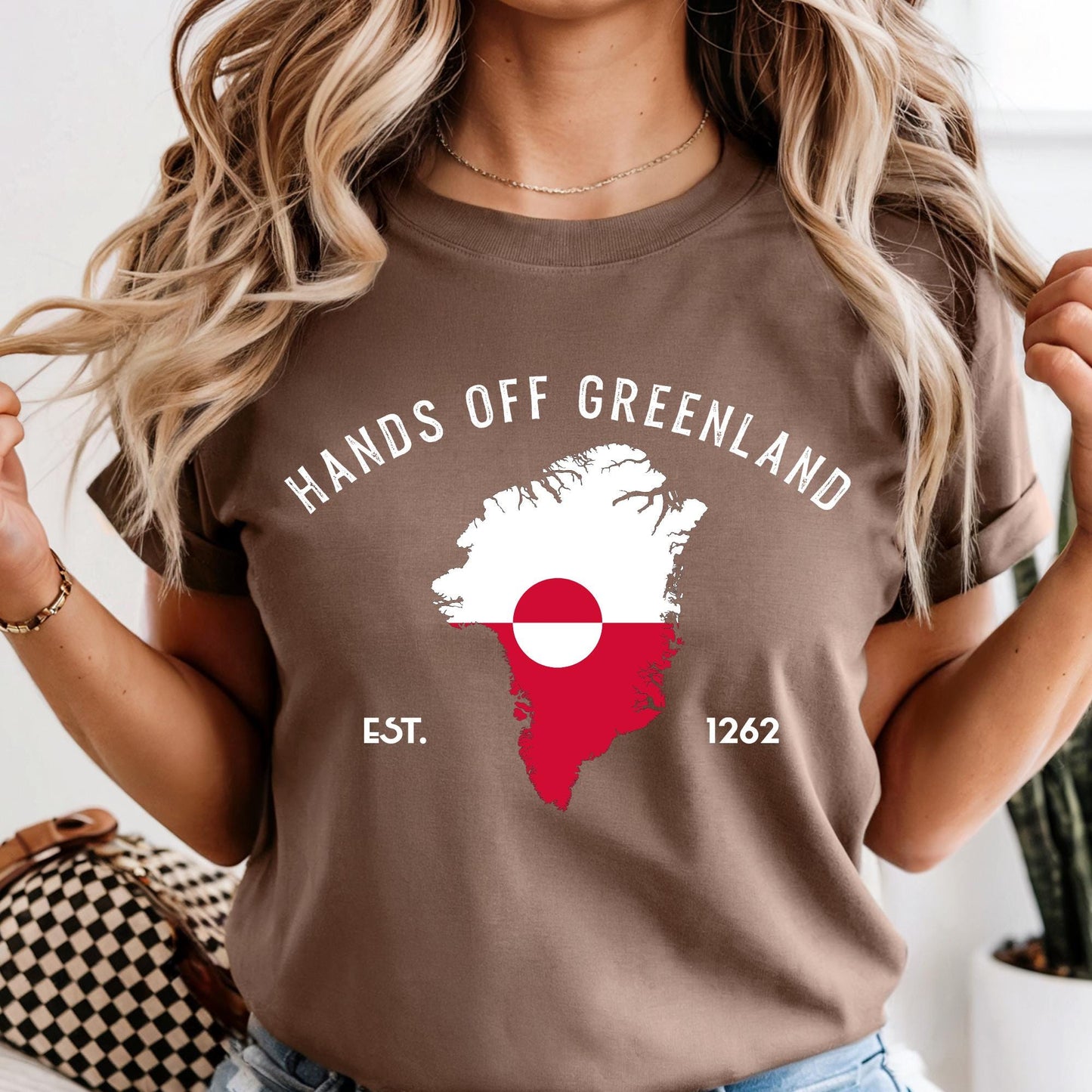 Comfort Colors® Hands Off Greenland Shirt, Greenland Is Ours T-Shirt, Greenlandic Flag Shirt, Greenland Shirts, Political Satire Tee