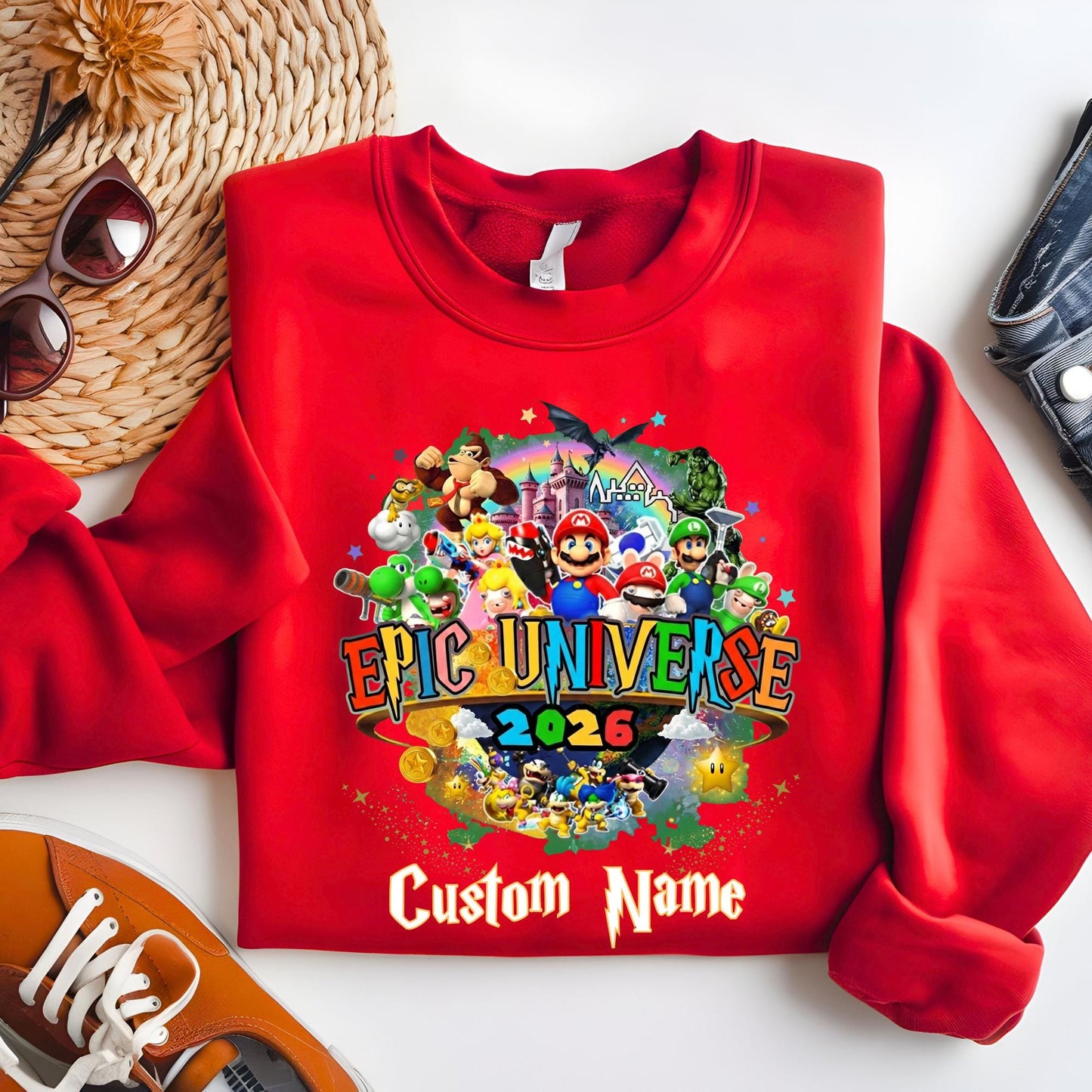 Personalized Epic Universe 2026 Family Trip Sweatshirt