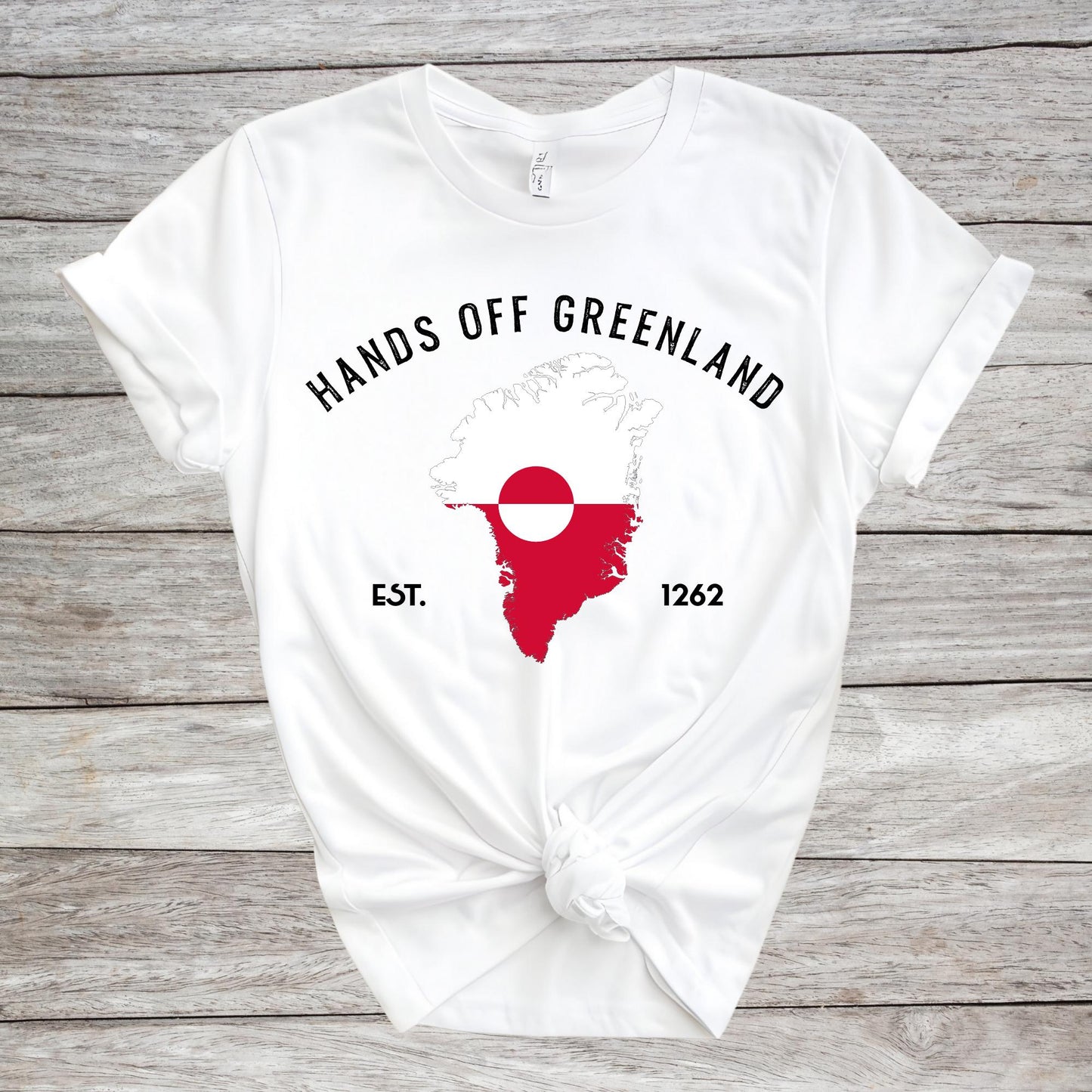 Hands Off Greenland Shirt - Greenlandic Flag Tee, Support Greenland Shirts, Proud Greenlandian Tee