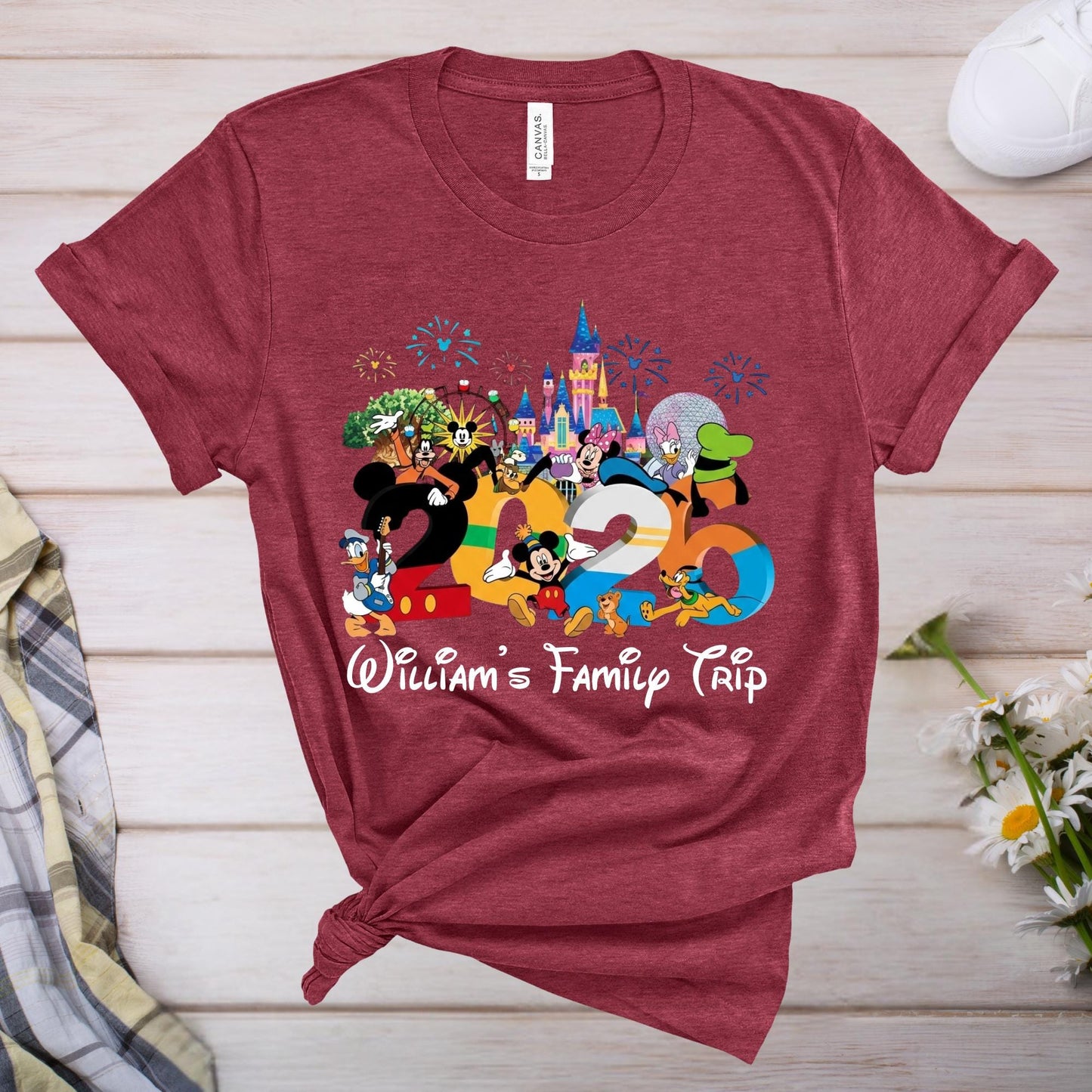 Custom Disney Trip 2026 Shirt - Disney Family Vacation Shirt, Family Matching Shirts, Disney World Family Tee 2026