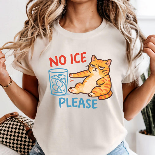 No ICE Please Cat Shirt, Abolish ICE T-Shirt, Anti ICE Political Graphic, Social Justice Feminist Protest Shirts, Pro Immigration Tee