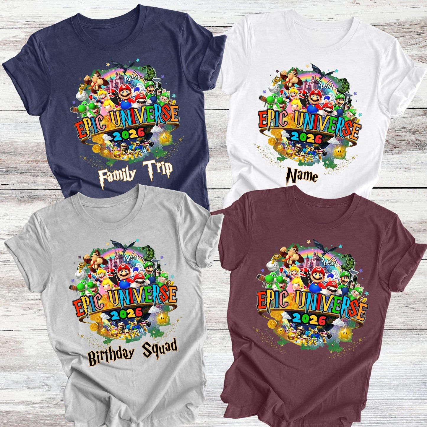 Custom Epic Universe 2026 Family Trip Shirt