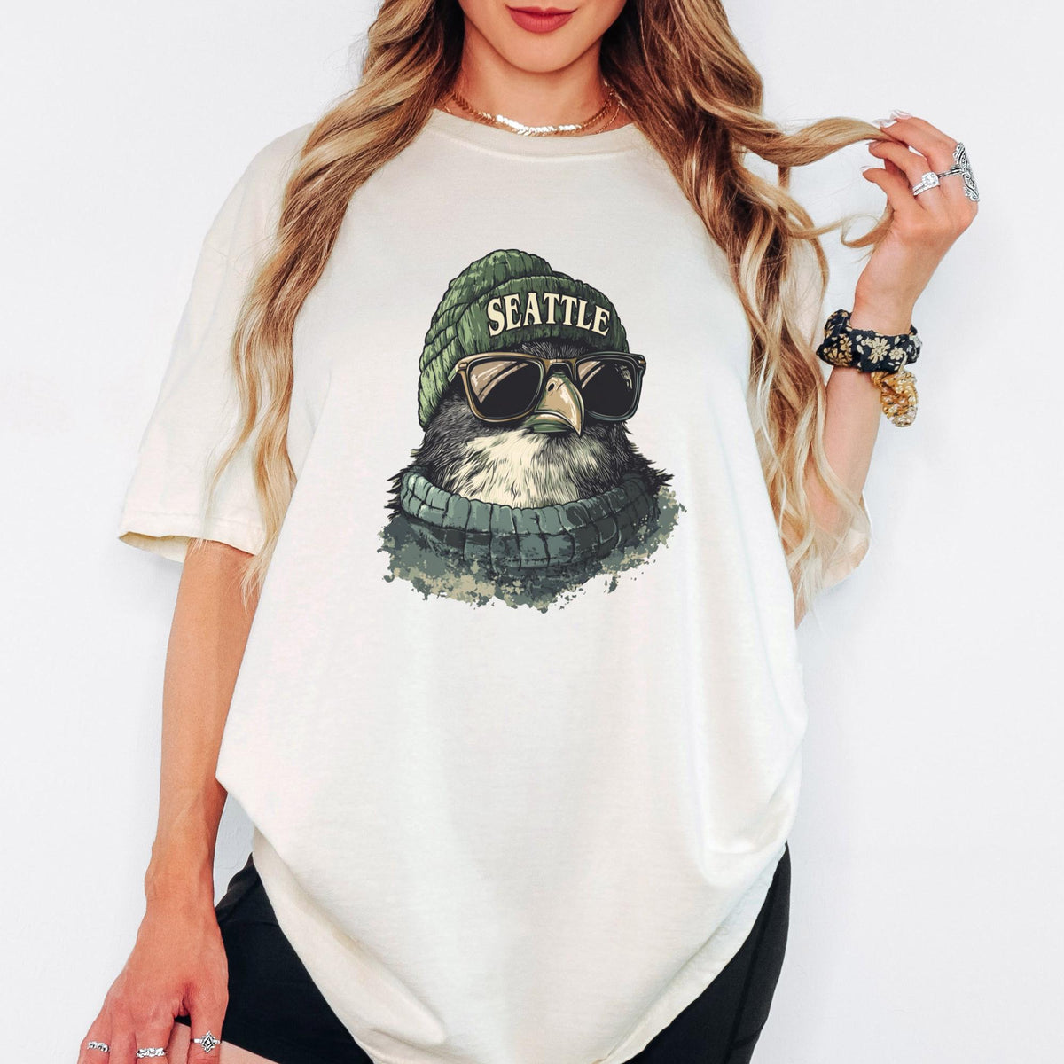 Seattle Football Fun Shirt, Mascot Graphic Tee, Comfort Colors® Unisex Sports T Shirt