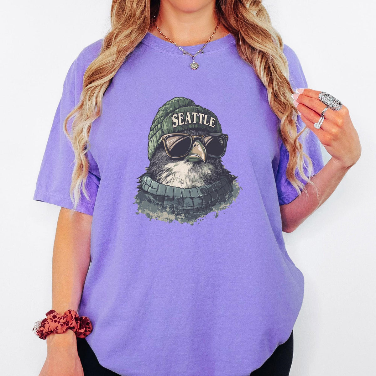 Seattle Football Fun Shirt, Mascot Graphic Tee, Comfort Colors® Unisex Sports T Shirt