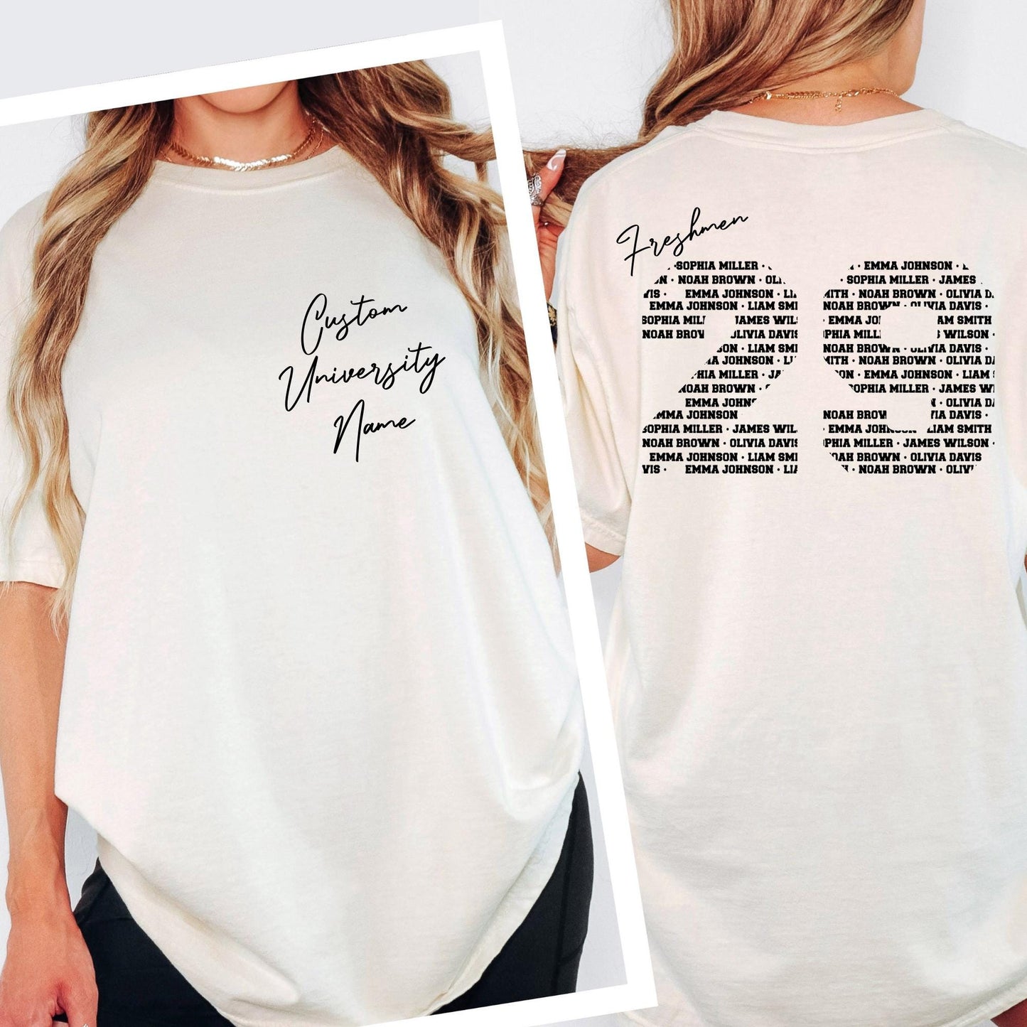 Custom Graduate Shirt Comfort Colors® Shirts, Front Back 2 Sided Class of Graduation Tshirt - Proud Mom | Dad Tee