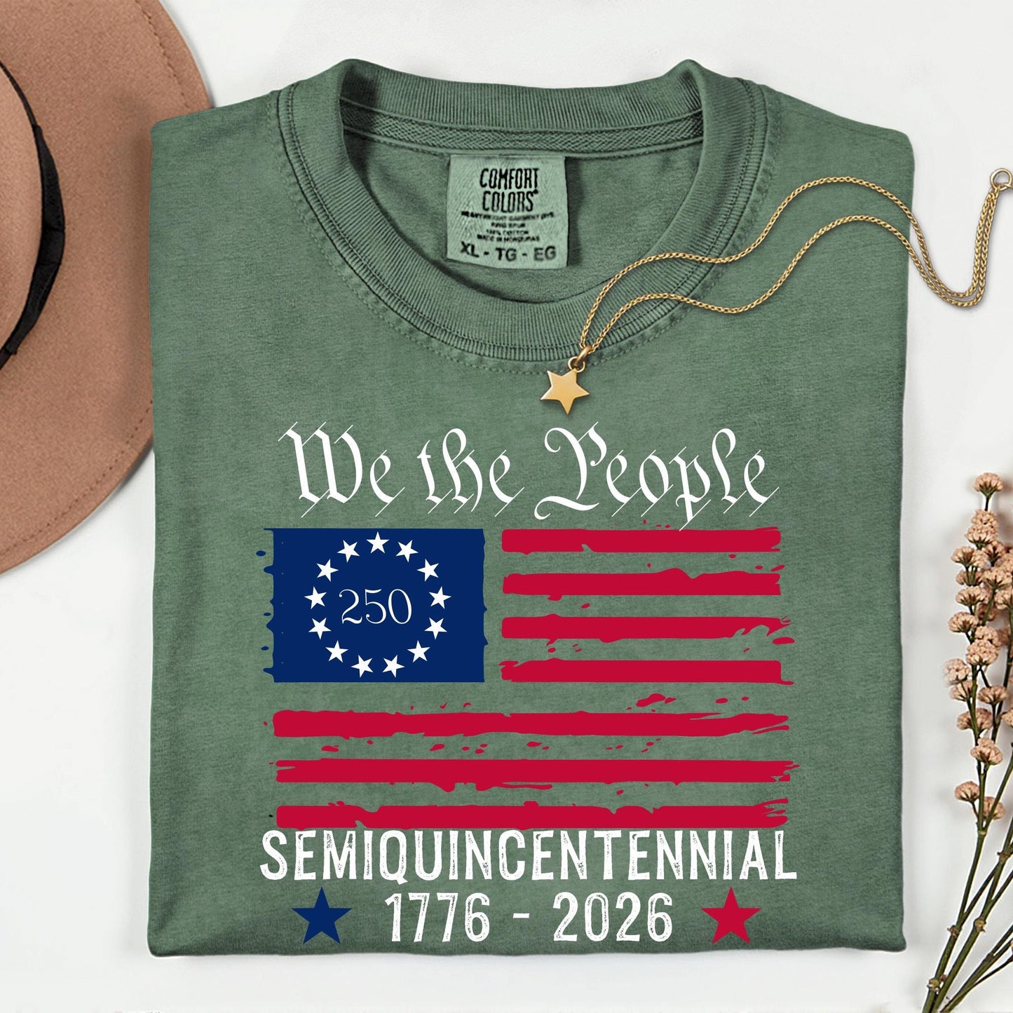 Comfort Colors® Retro Usa 250 Shirt - Independence Day Shirt, Celebrate 250th Anniversary Shirts USA Flag Tee 4th of July Patriotic Gift