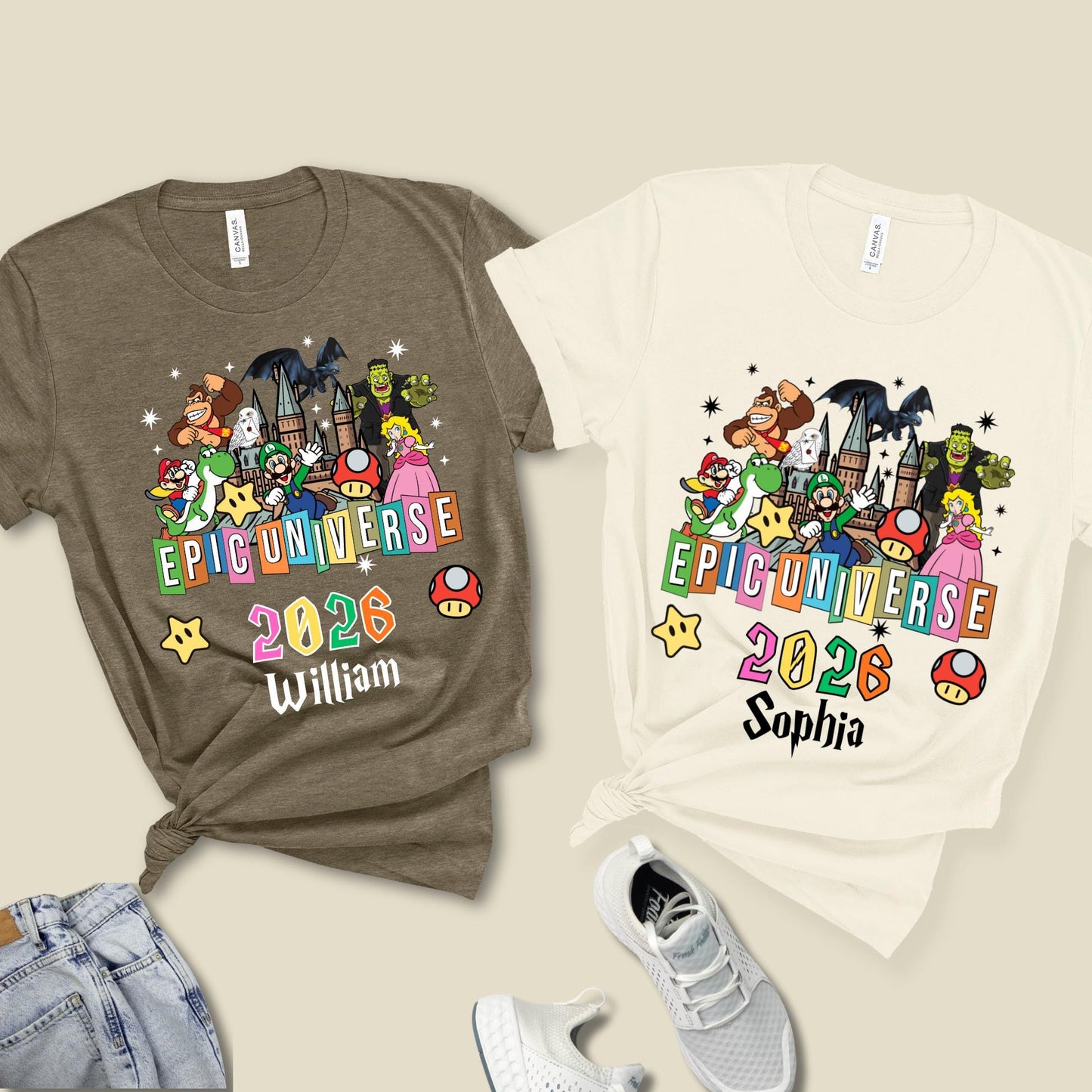 Custom Epic Universe Family Shirt 2026, Matching Universal Shirts Birthday Gift