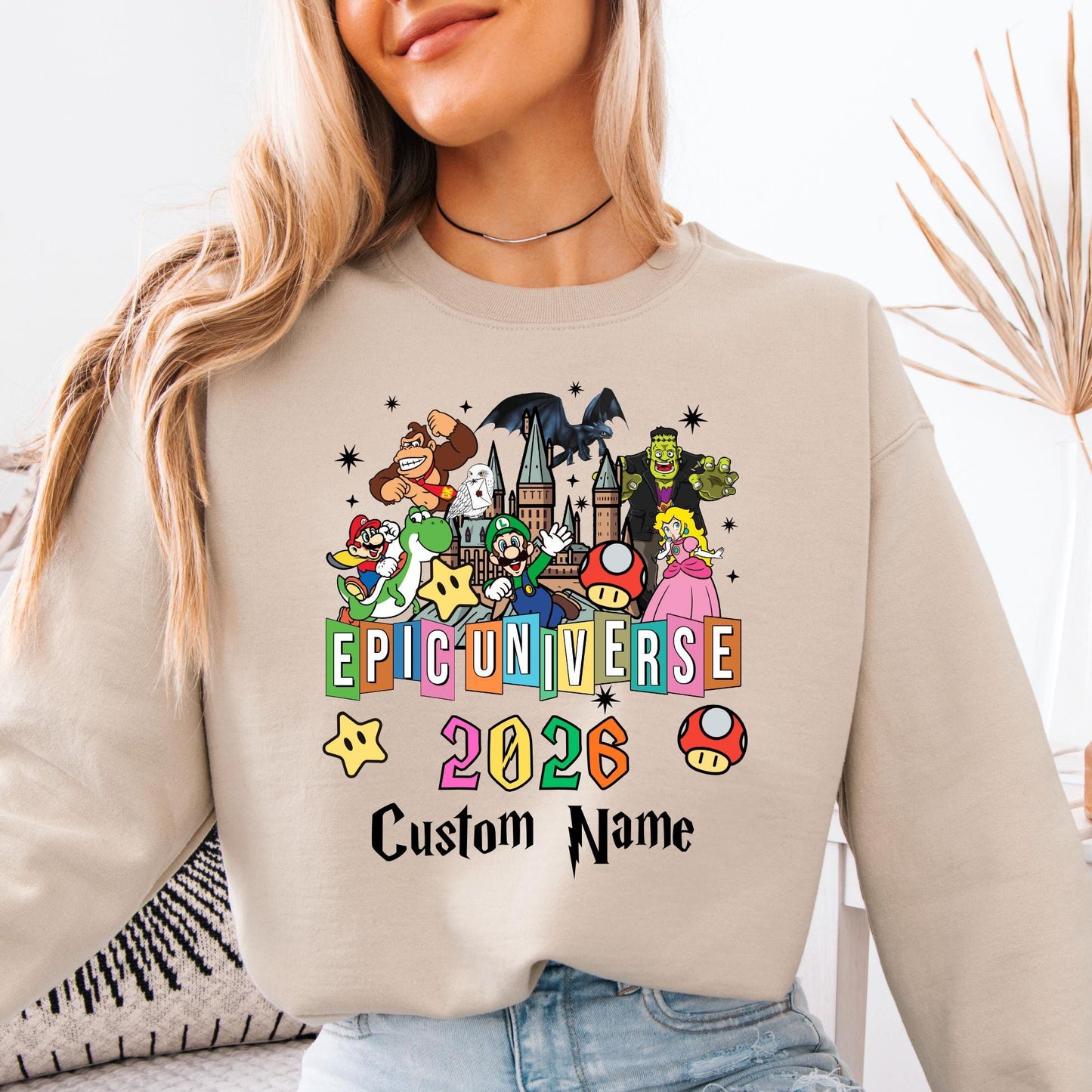 Personalized Epic Universe 2026 Family Sweatshirt - Matching Universal Sweat - 2026 Trip Hoodie