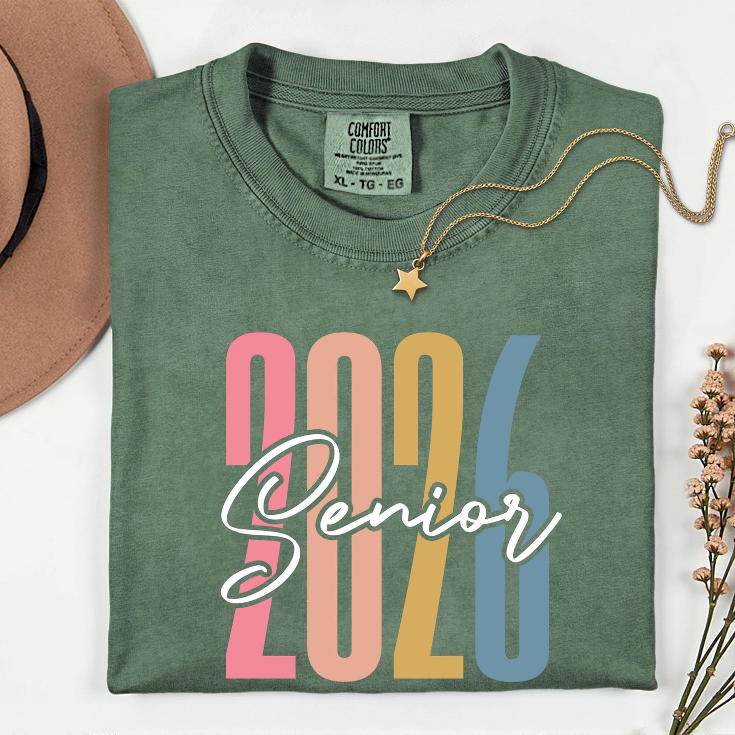 Comfort Colors® Senior 2026 Retro Shirts - Class of 2026 Senior Tee, Graduation Gift