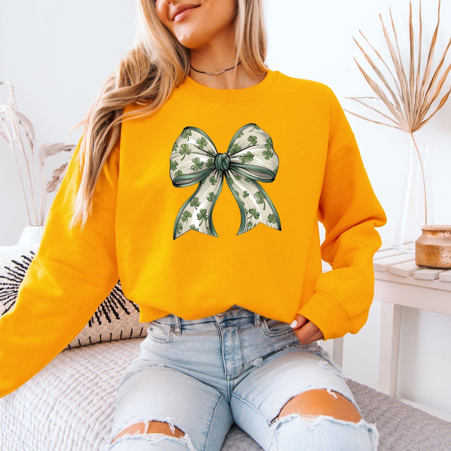 St Patrick’s Coquette Sweatshirt, Lucky Shamrock Clover Sweatshirt, Shenanigans St Paddy’s Day Hoodie, Cute Irish Bow Style Top