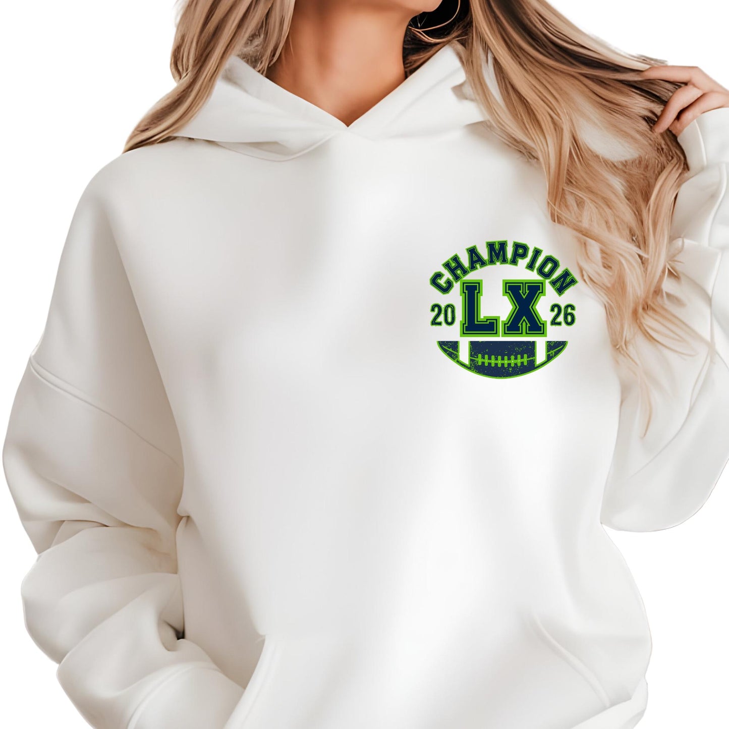 Vintage Seattle Football Sweatshirt - Champions Hoodie Retro Fan Gift