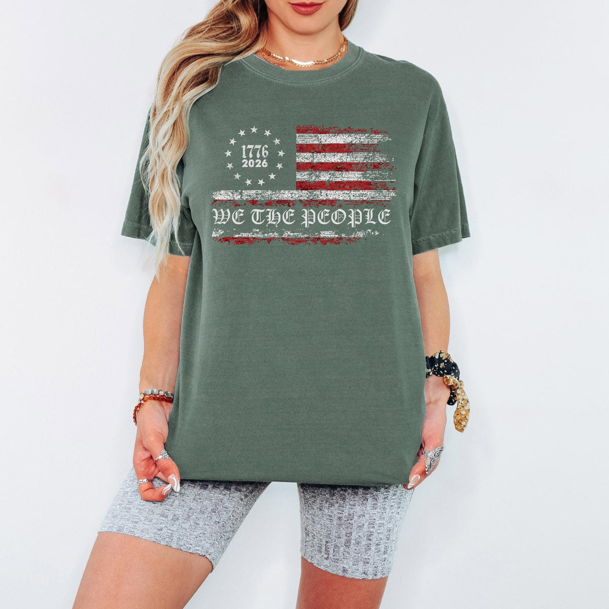 We The People Comfort Color Shirt, Independence USA Shirt, 1776 American Flag Tee, Freedom Graphic Shirt, Comfort Colors Unisex T Shirt