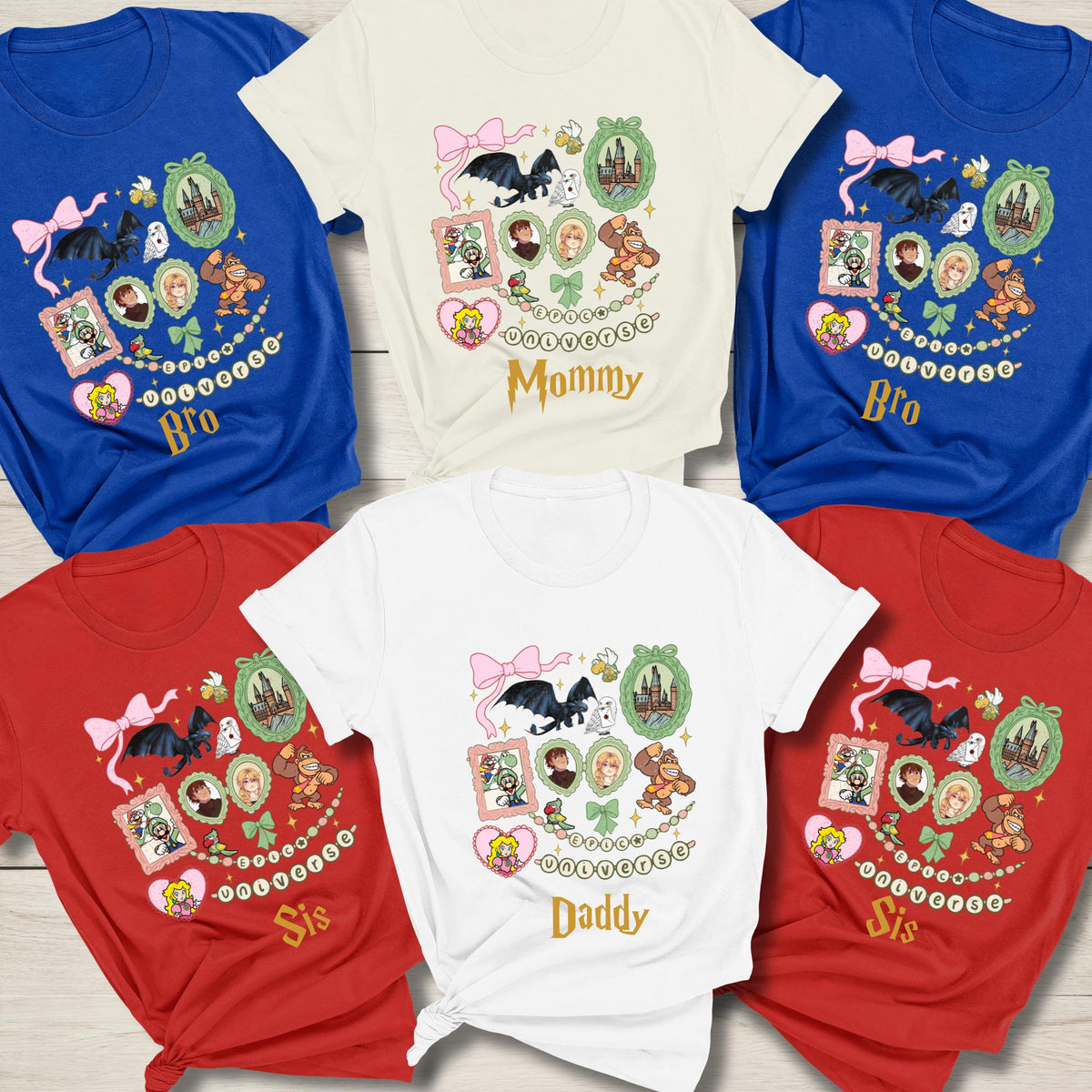 Personalized Epic Universe Family Shirt, Custom Vacation Tee, Universal Orlando Mommy Daddy Sis Bro Tshirt, Family Trip