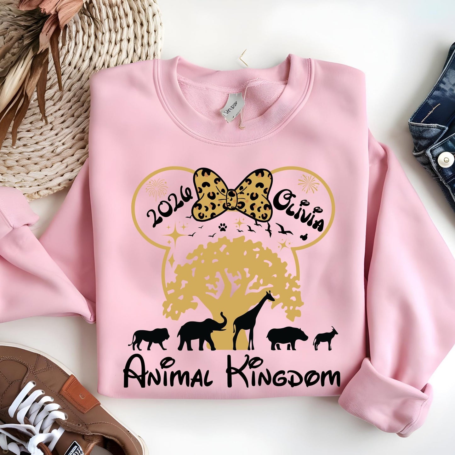 Custom Disney Animal Kingdom 2026 Sweatshirt - Matching Disney Safari Shirt, Disney Animal Kingdom Trip Sweat