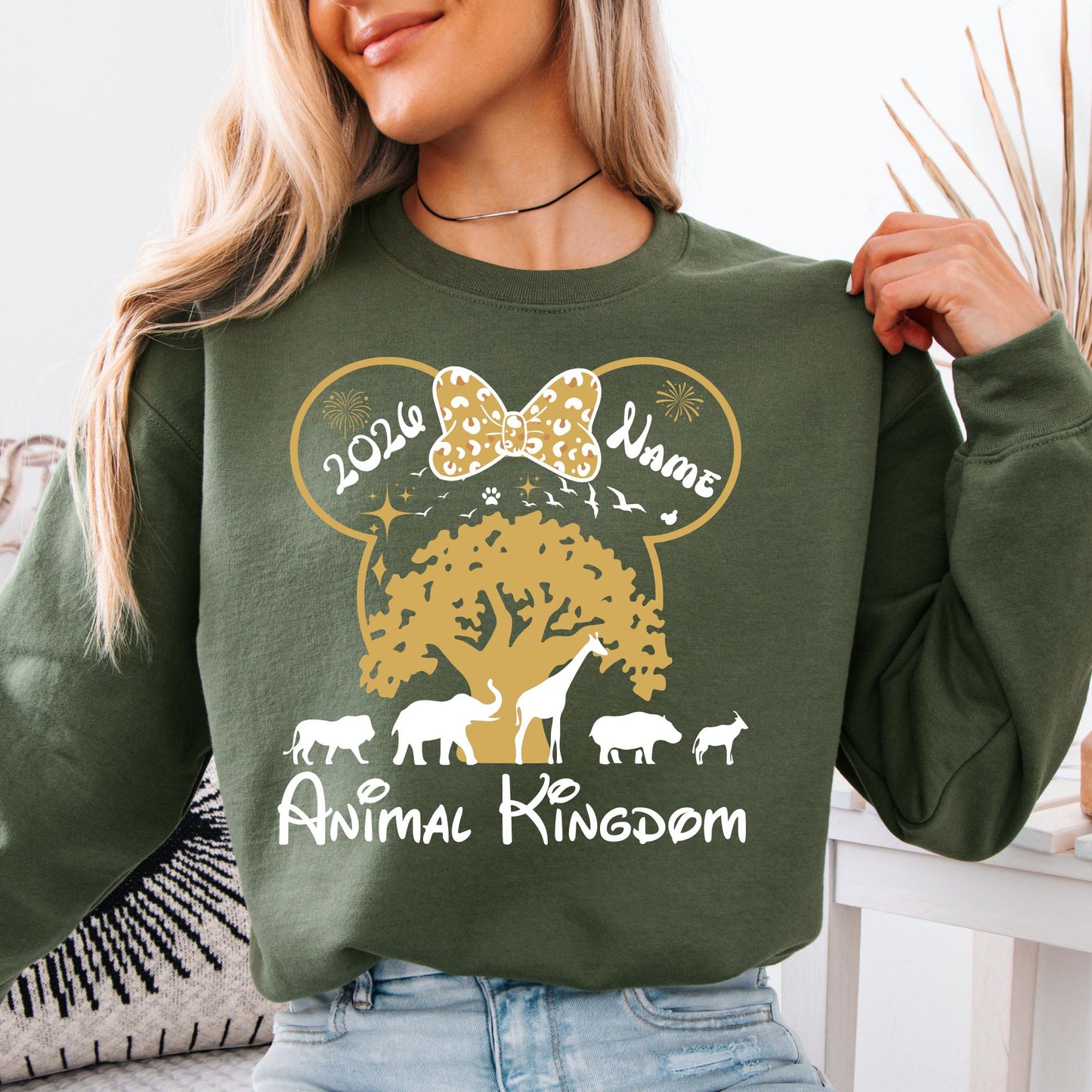 Custom Disney Animal Kingdom 2026 Sweatshirt - Matching Disney Safari Shirt, Disney Animal Kingdom Trip Sweat