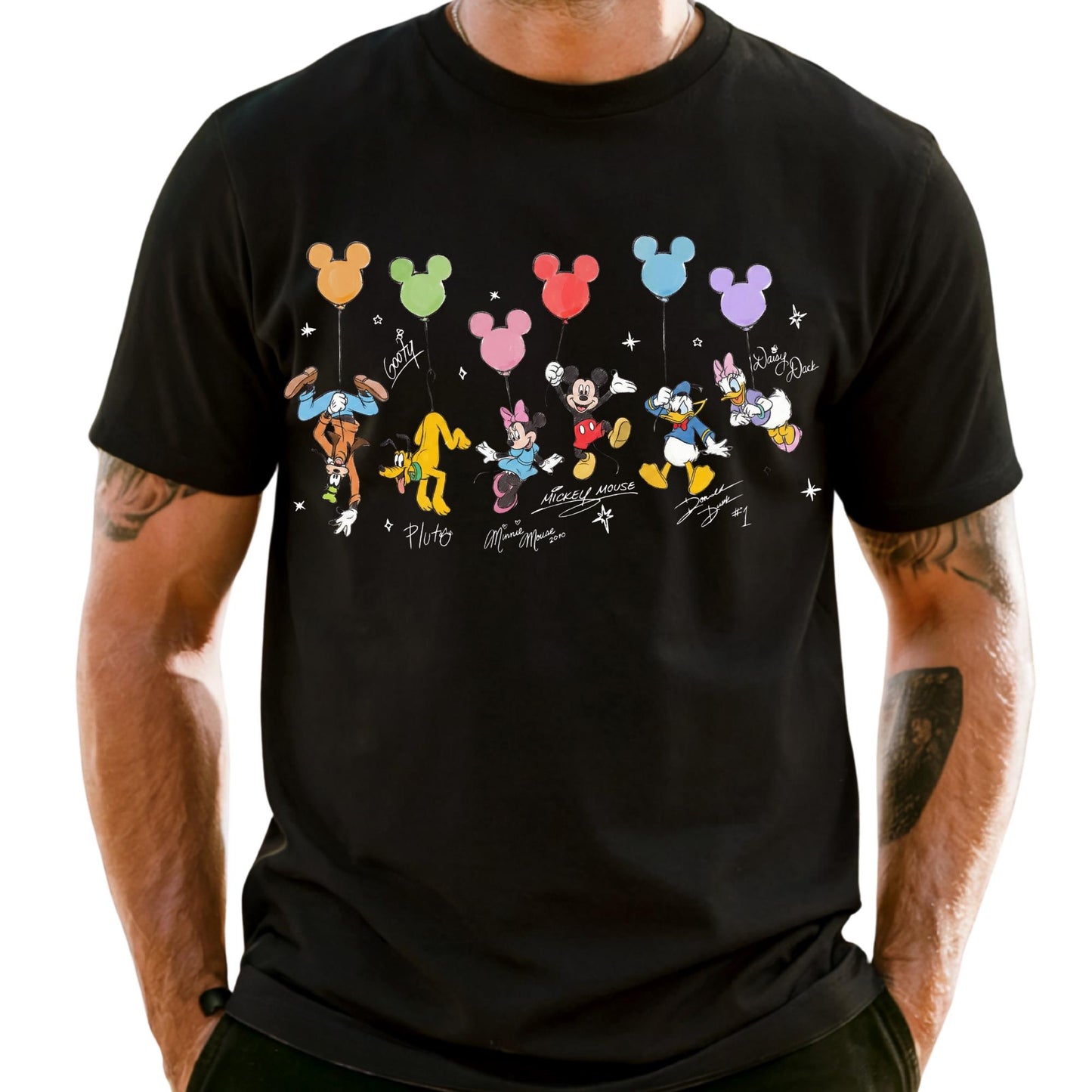 Comfort Colors® Retro Mickey and Friends Signatures Shirt