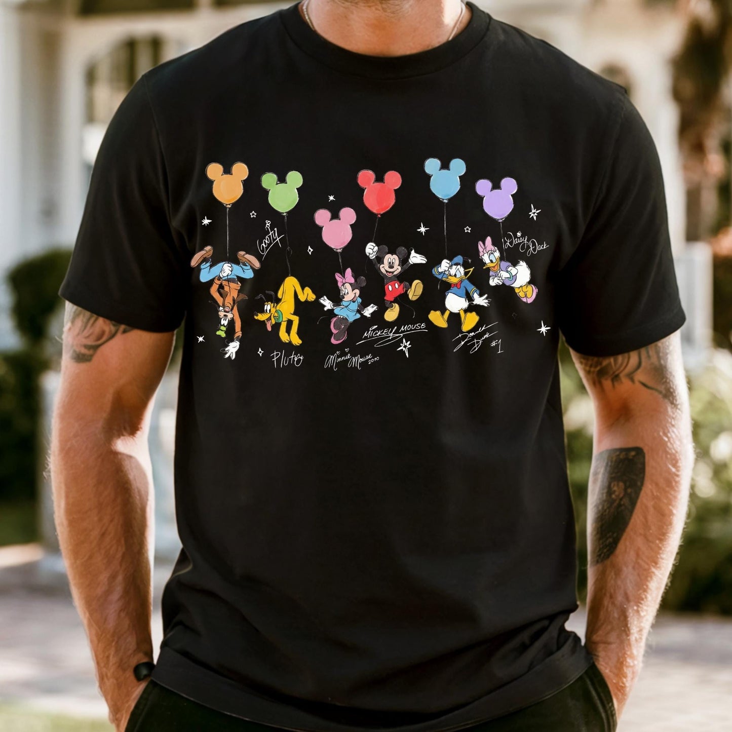 Comfort Colors® Retro Mickey and Friends Signatures Shirt