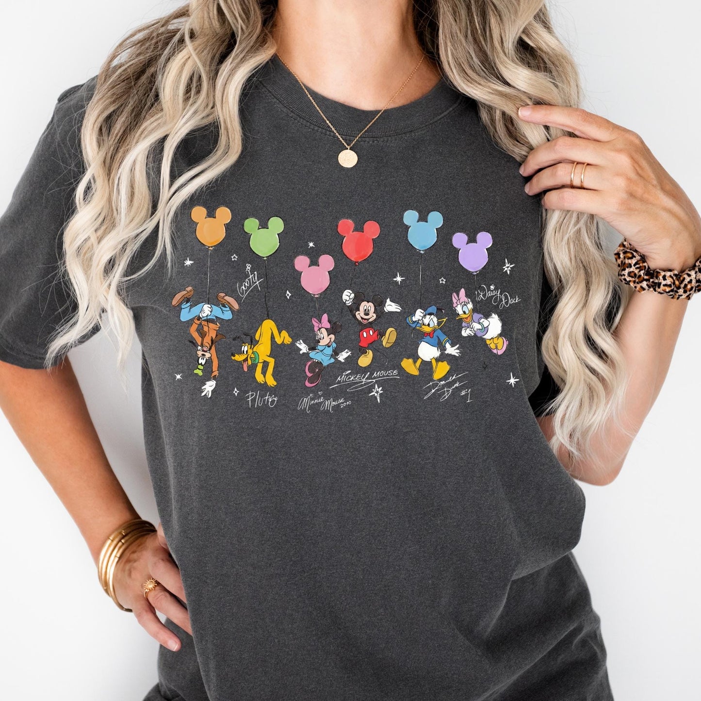Comfort Colors® Retro Mickey and Friends Signatures Shirt