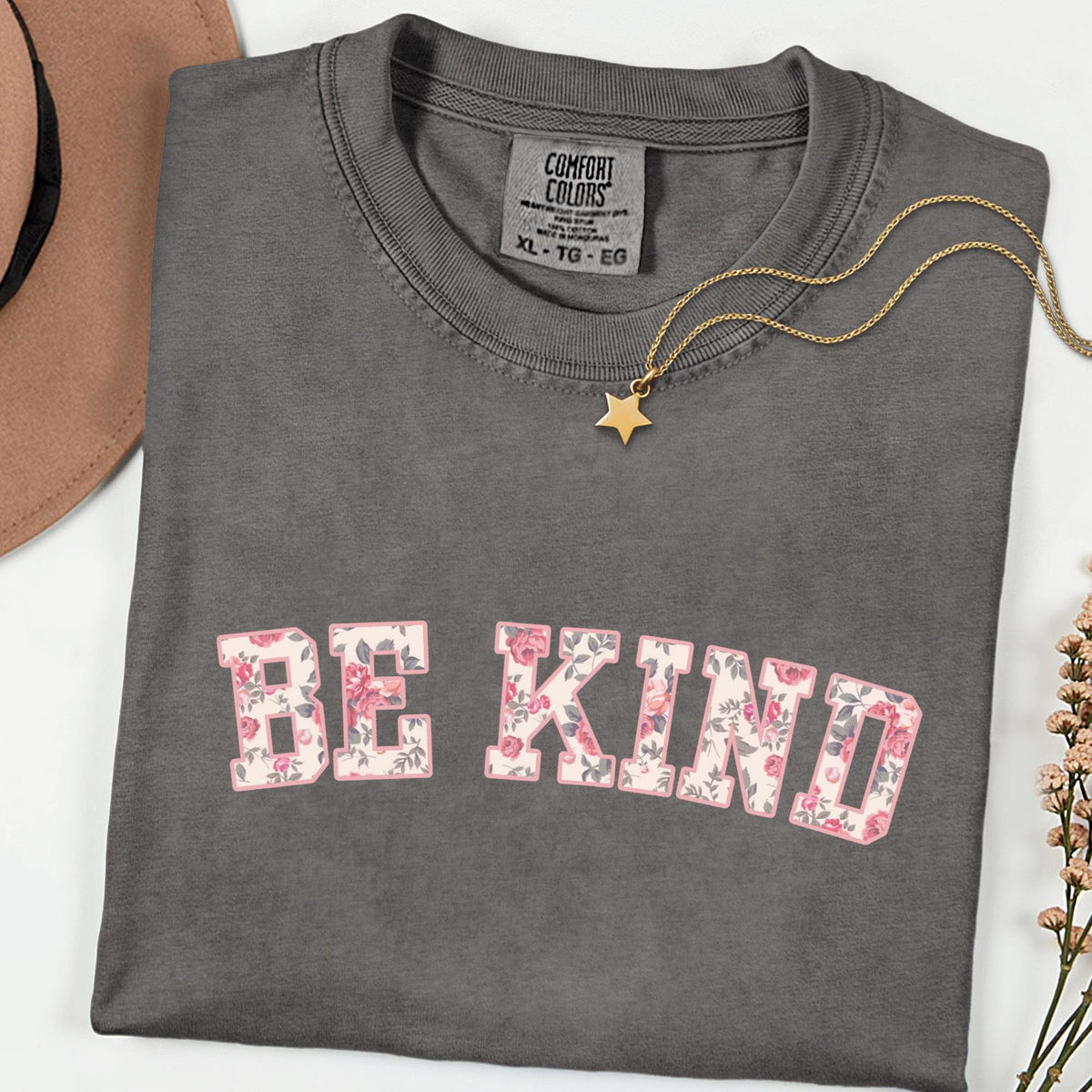 Comfort Colors® Be Kind Shirt, Choose Kindness Tee, Motivational Teacher T-Shirt, Positive Affirmation Gift, Counselor Appreciation Shirt