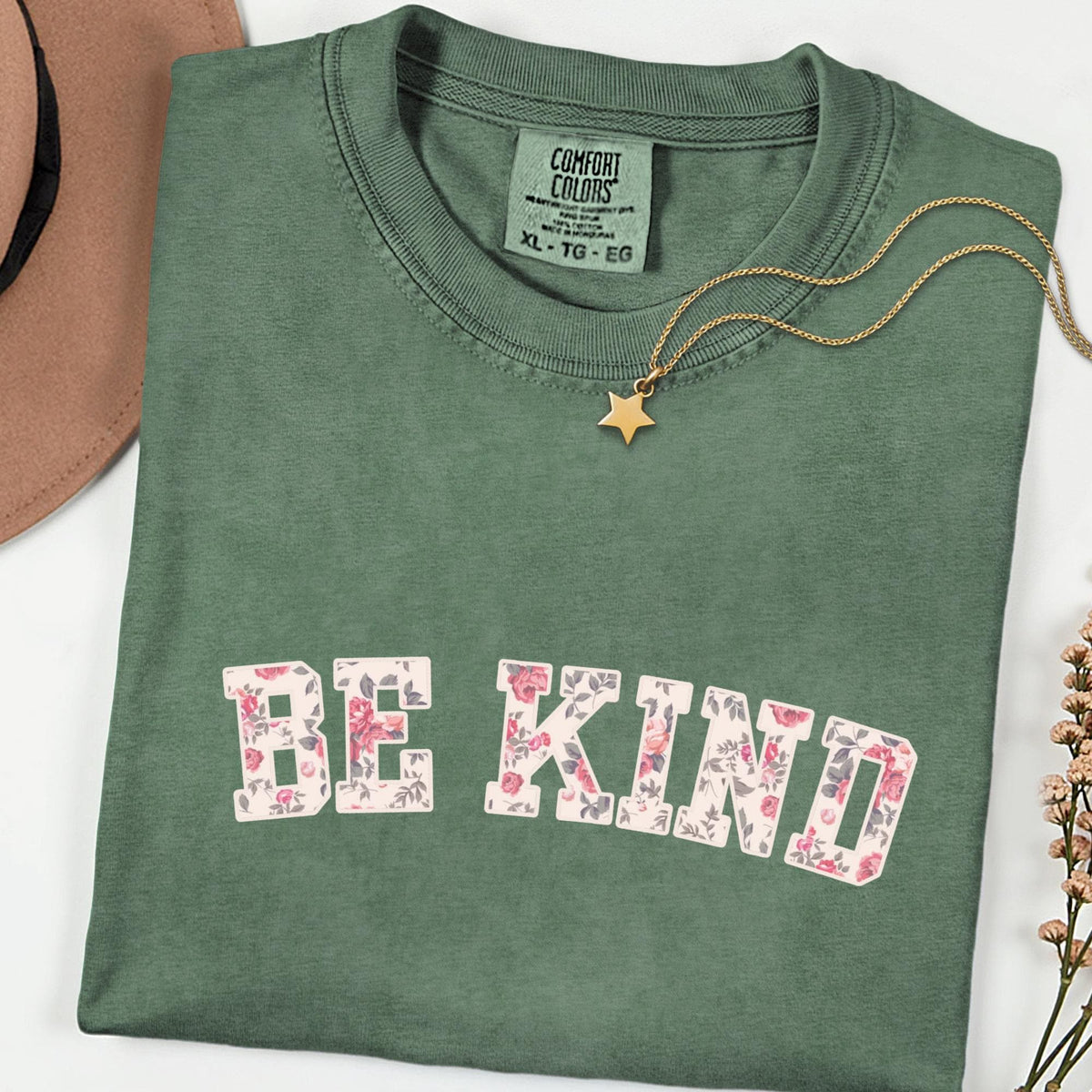 Comfort Colors® Be Kind Shirt, Choose Kindness Tee, Motivational Teacher T-Shirt, Positive Affirmation Gift, Counselor Appreciation Shirt