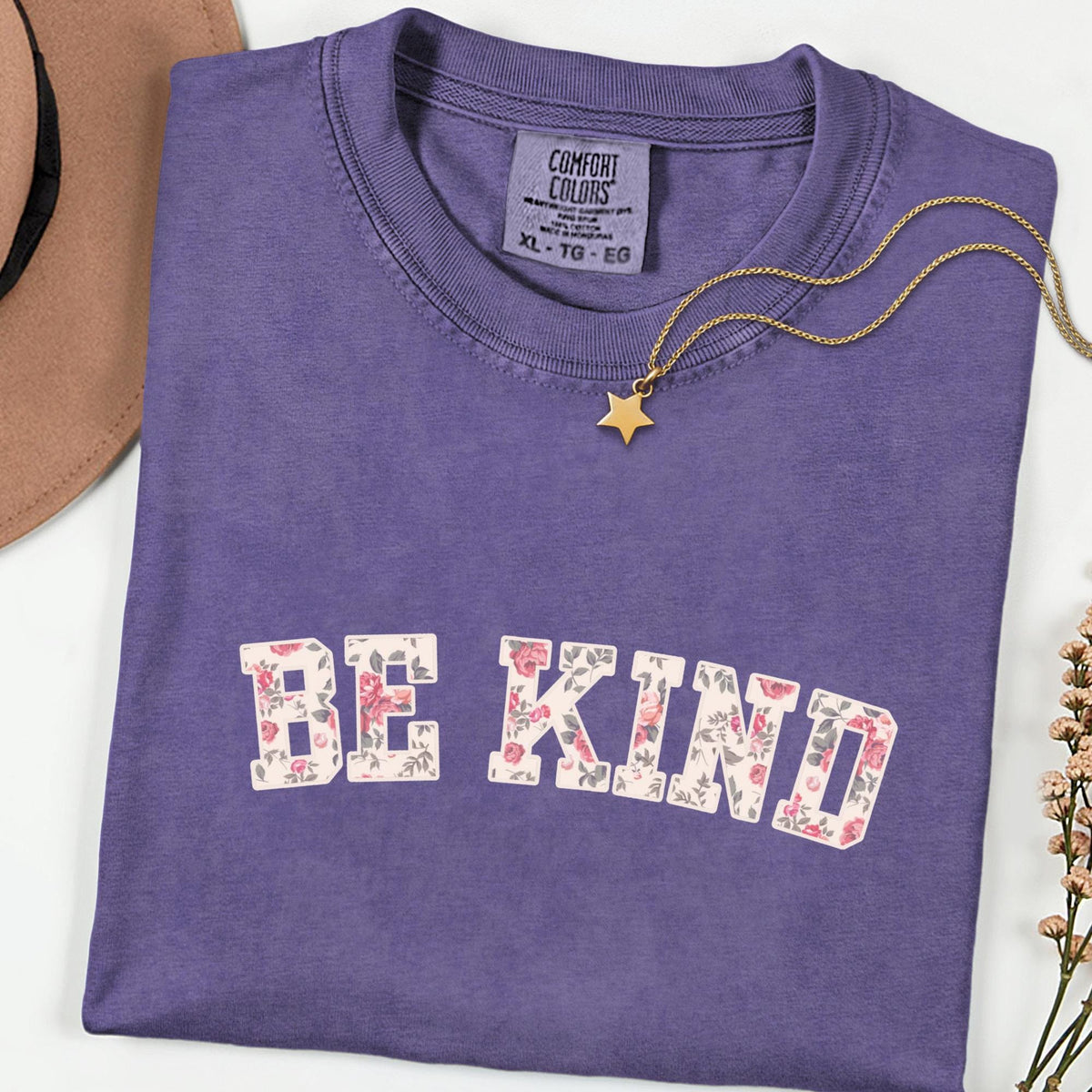 Comfort Colors® Be Kind Shirt, Choose Kindness Tee, Motivational Teacher T-Shirt, Positive Affirmation Gift, Counselor Appreciation Shirt