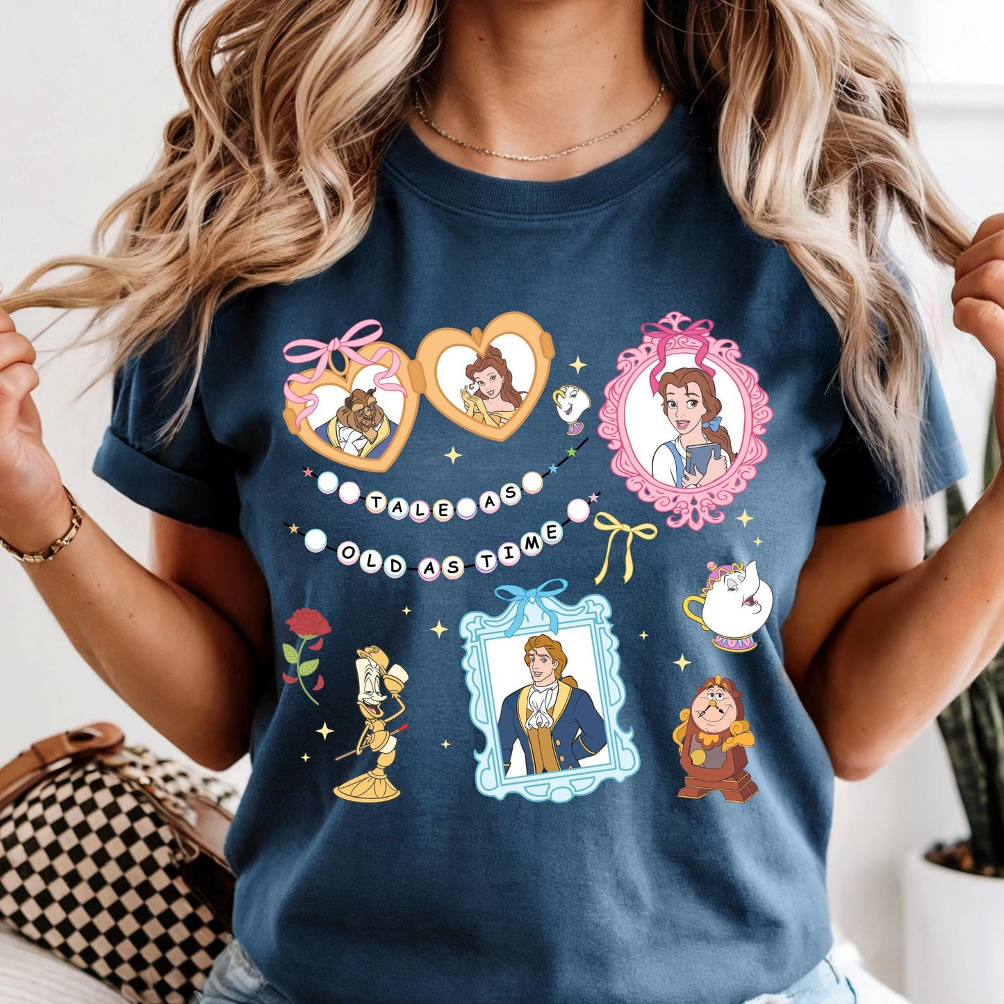 Coquette Bows Disney Princess Shirt, Disney Princess Belle Shirt,Comfort Colors Shirt,Princess Character Shirt,Princess Tee,Disneyland Shirt