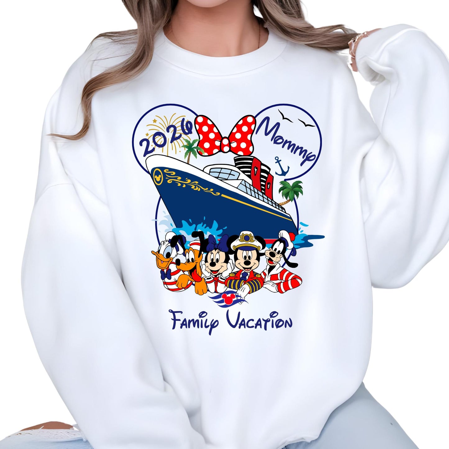 Custom 2026 Disney Cruise Family Matching Sweatshirt - Disney Pirates Shirt, Disney Cruise Trip Hoodie, 2026 Disney World Family Sweat