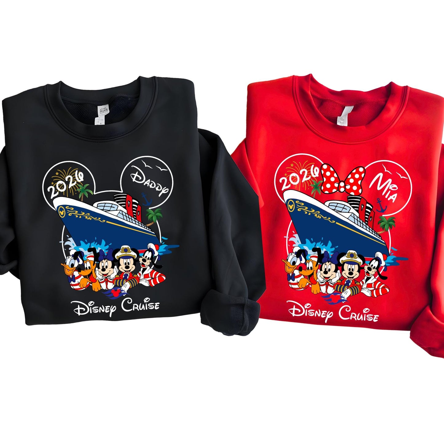 Custom 2026 Disney Cruise Family Matching Sweatshirt - Disney Pirates Shirt, Disney Cruise Trip Hoodie, 2026 Disney World Family Sweat