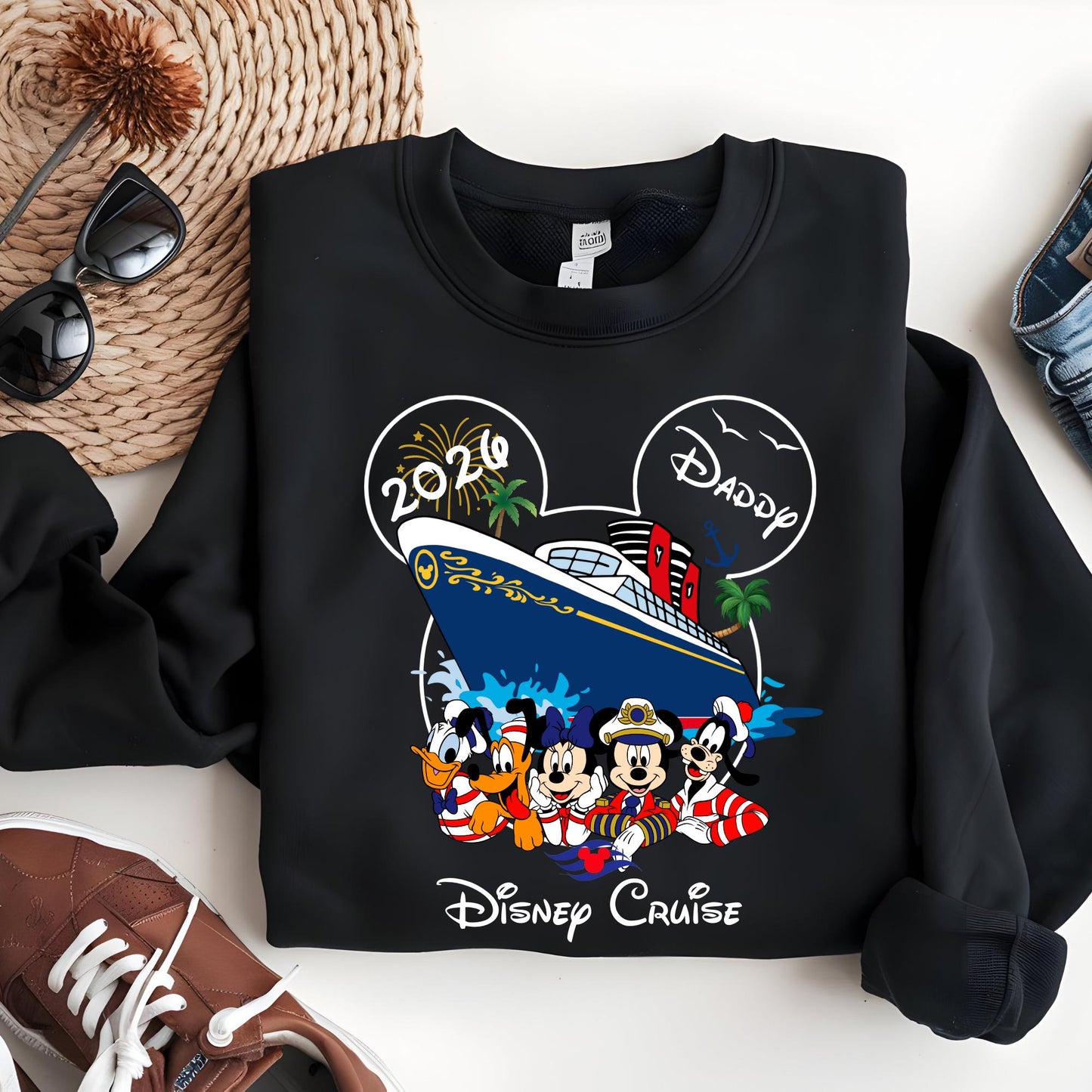 Custom 2026 Disney Cruise Family Matching Sweatshirt - Disney Pirates Shirt, Disney Cruise Trip Hoodie, 2026 Disney World Family Sweat