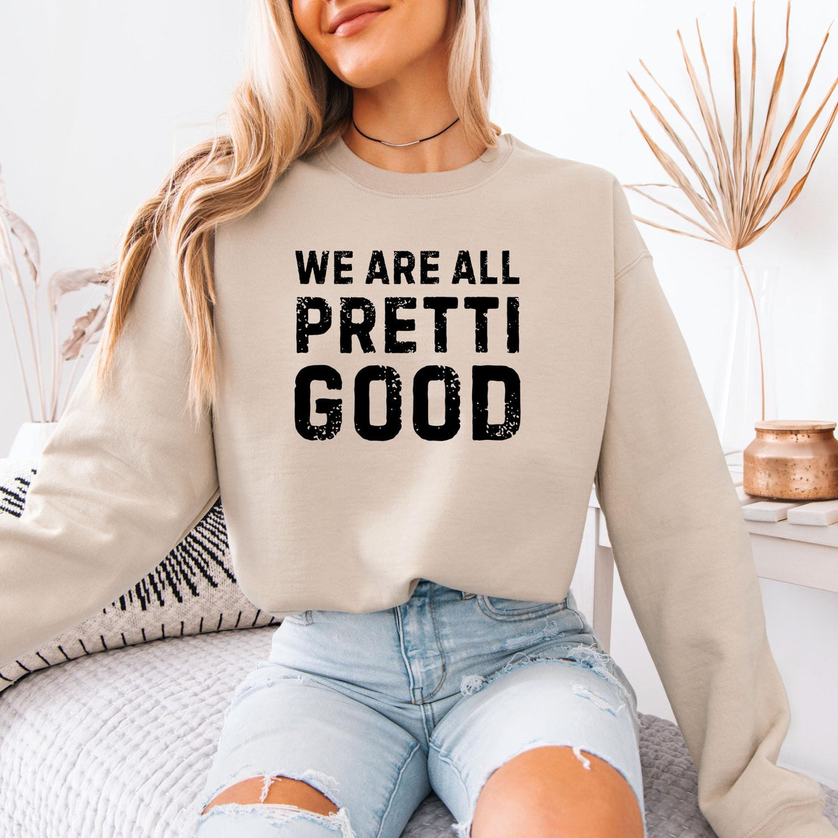 We Are All Pretti Good Unisex Sweatshirt, Justice Protest Anti ICE Hoodie, Human Rights Activism Apparel