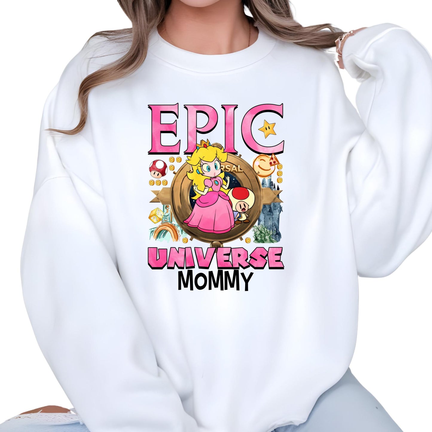 Custom Epic Universe Sweatshirt, Mario and Friends Family Vacation Sweat - Birthday Squad Hoodie