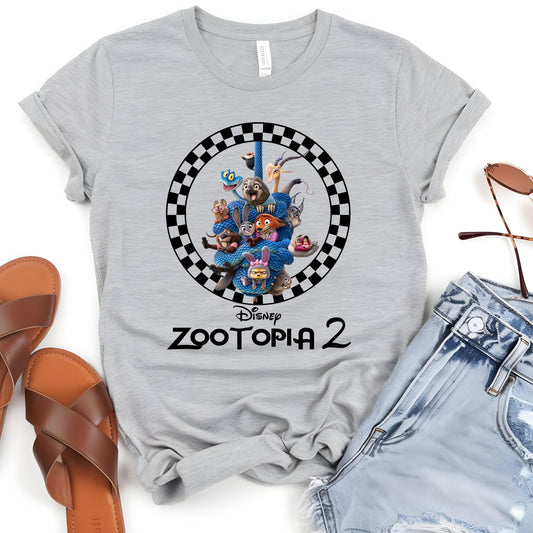 Disney Zootopia 2 Family Trip Shirts, Disneyworld Movie Shirt, Retro Disneyland Vacation Tees