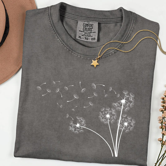 Vintage Botanical Graphic Comfort Colors® Tee, Retro Flower Bouquet Shirt for Women, Nature Inspired Floral T-Shirt