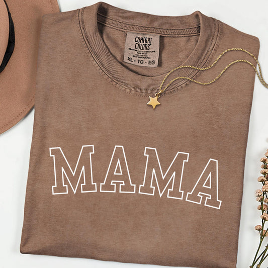 Comfort Colors® Mama Graphic Tee – Vintage Mom Shirt, Mothers Day & Birthday Gift for Her, Oversized Trendy T-Shirt