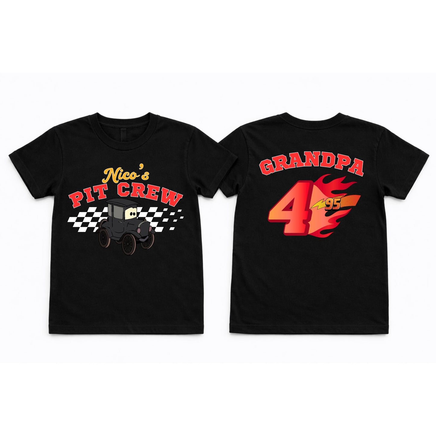Disney Cars Birthday T-shirt, McQueen Birthday Boy Tee, Pixar Pit Crew Shirts, Lightning Birthday Family Gift, Racing Car Birthday Trip