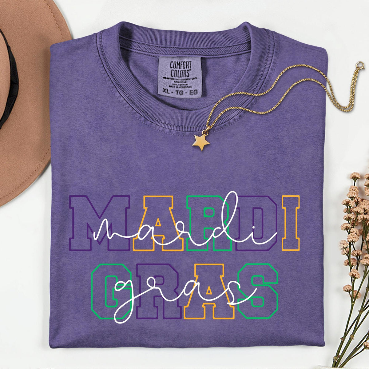 Mardi Gras Fat Tuesday Carnival Comfort Colors® T-Shirt