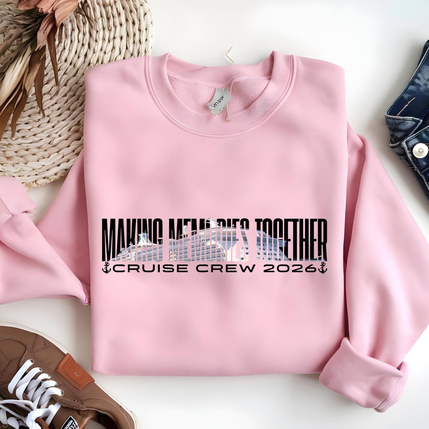 Cruise 2026 Sweatshirt: Making Memories Together Family Matching Sweat