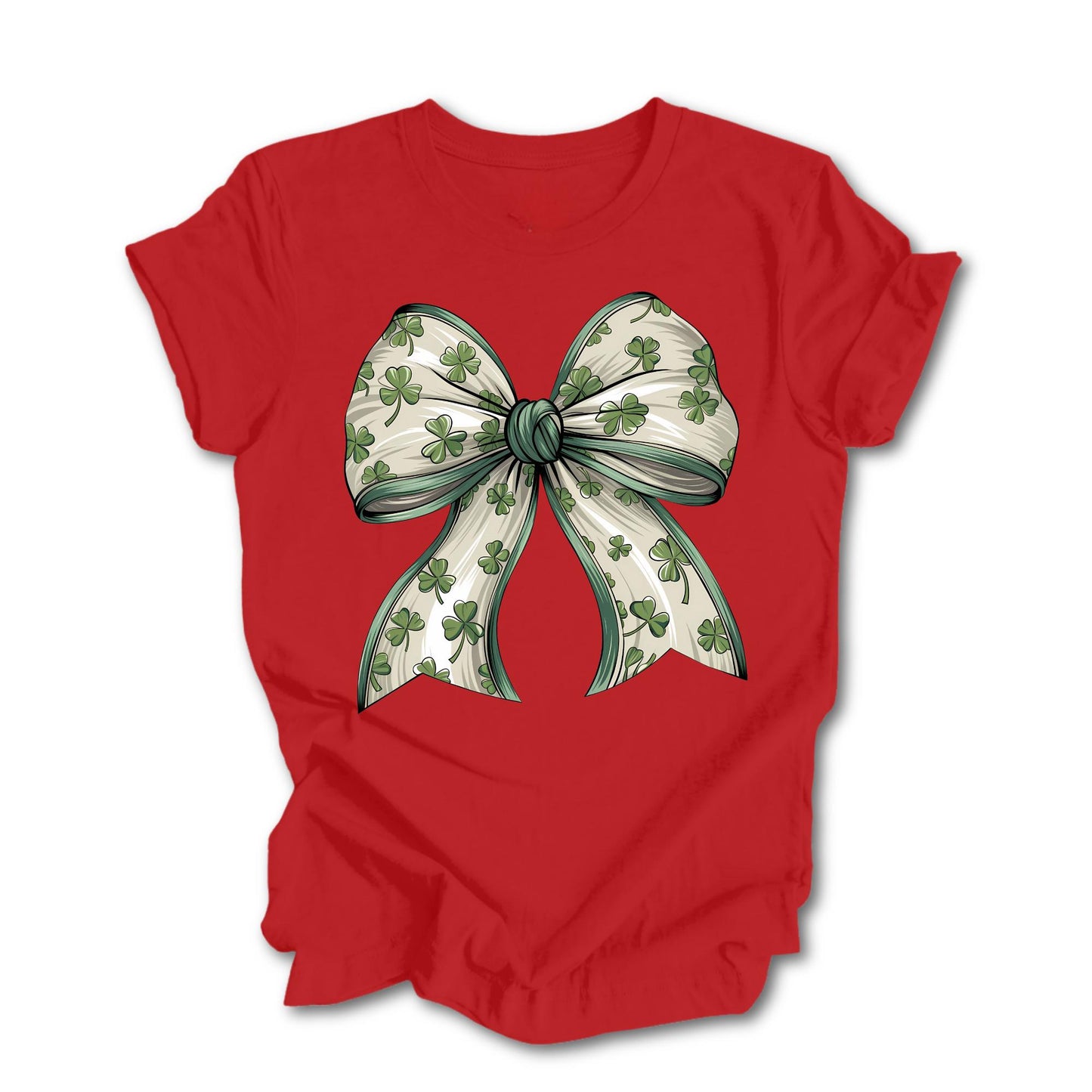St Patrick's Day Shirt, Shamrock Coquette Tee