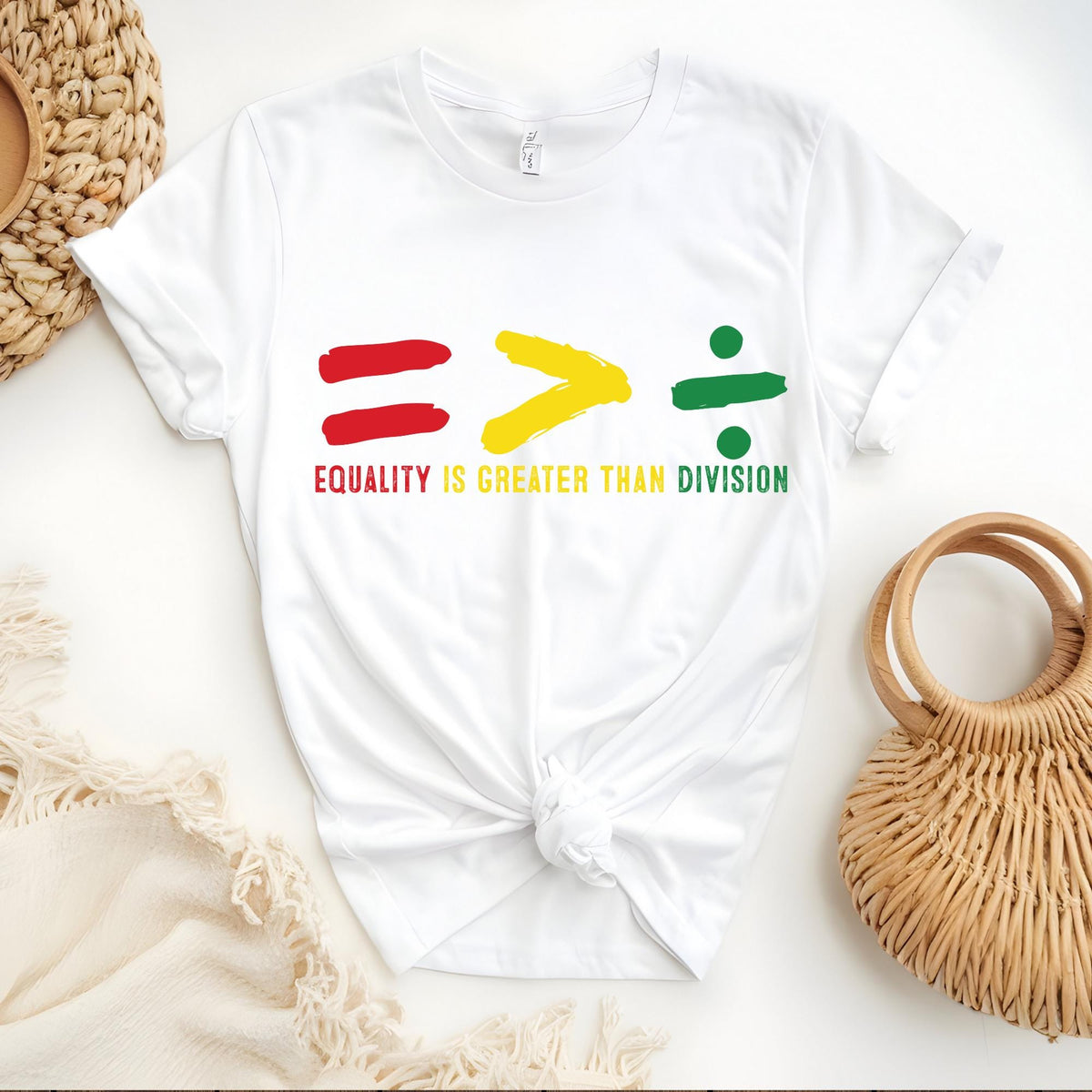 Equality Is Greater Than Division Human Rights T-Shirt