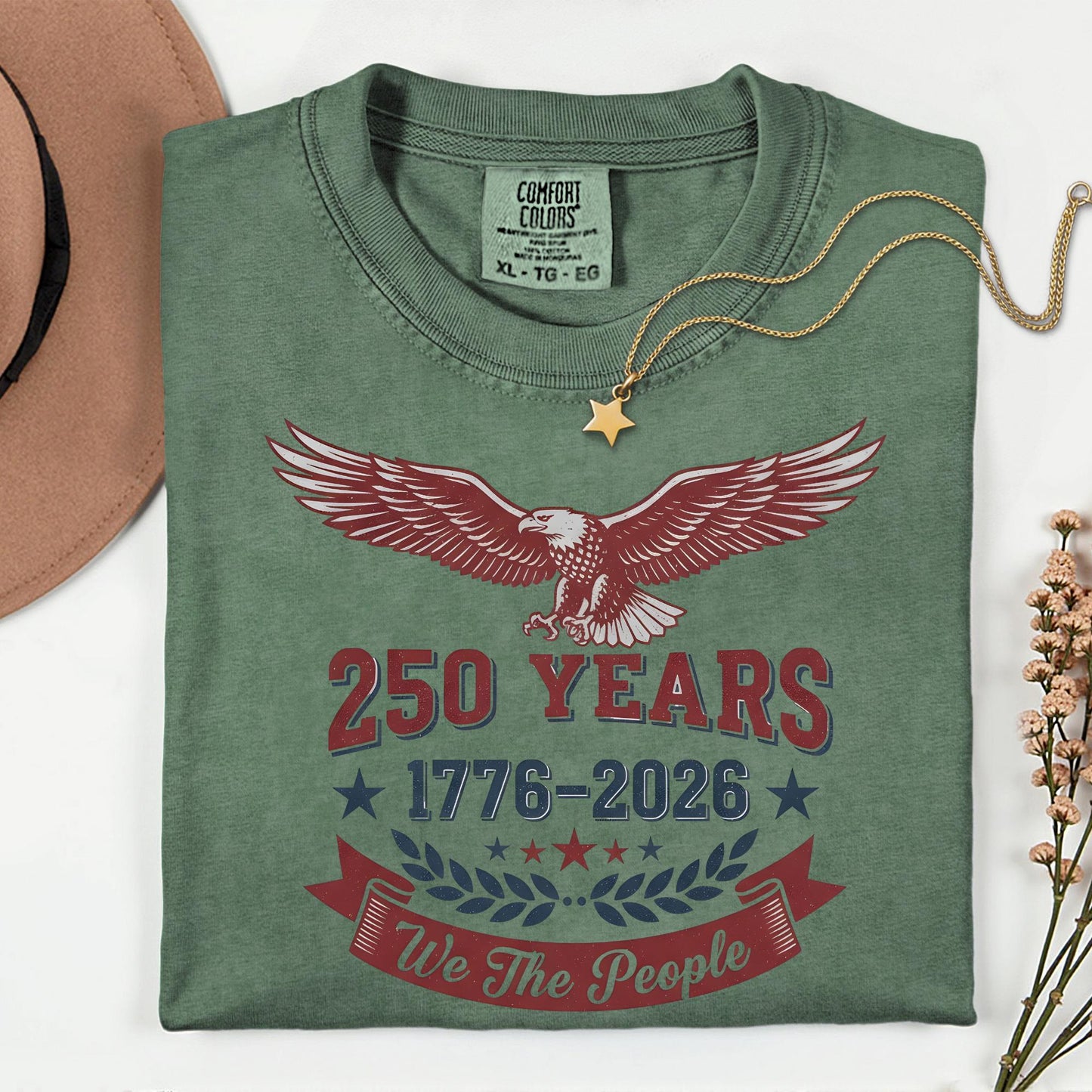 250 Years America Anniversary Shirt, Comfort Colors 1776 Tee, 4th of July Gift