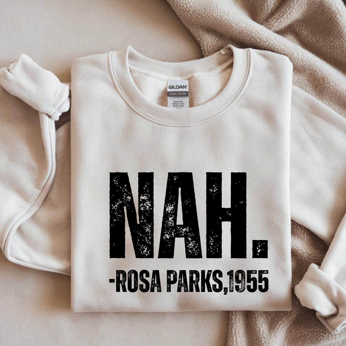 Rosa Parks Nah Unisex Sweatshirt, Black History Month Hoodie, Nah Rosa Parks 1955 Historic Pullover, Black Pride Sweater