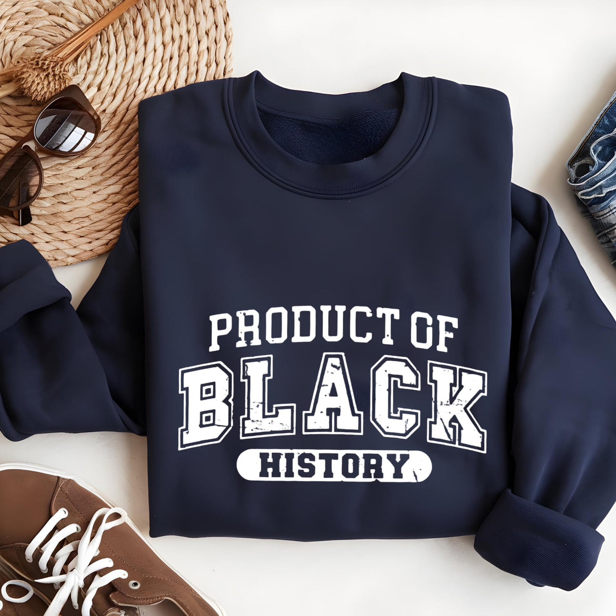 Product of Black History Sweatshirt, Black History Month Hoodie, Black Leaders MLK Inspired Pullover, Human Rights Empowerment Wear