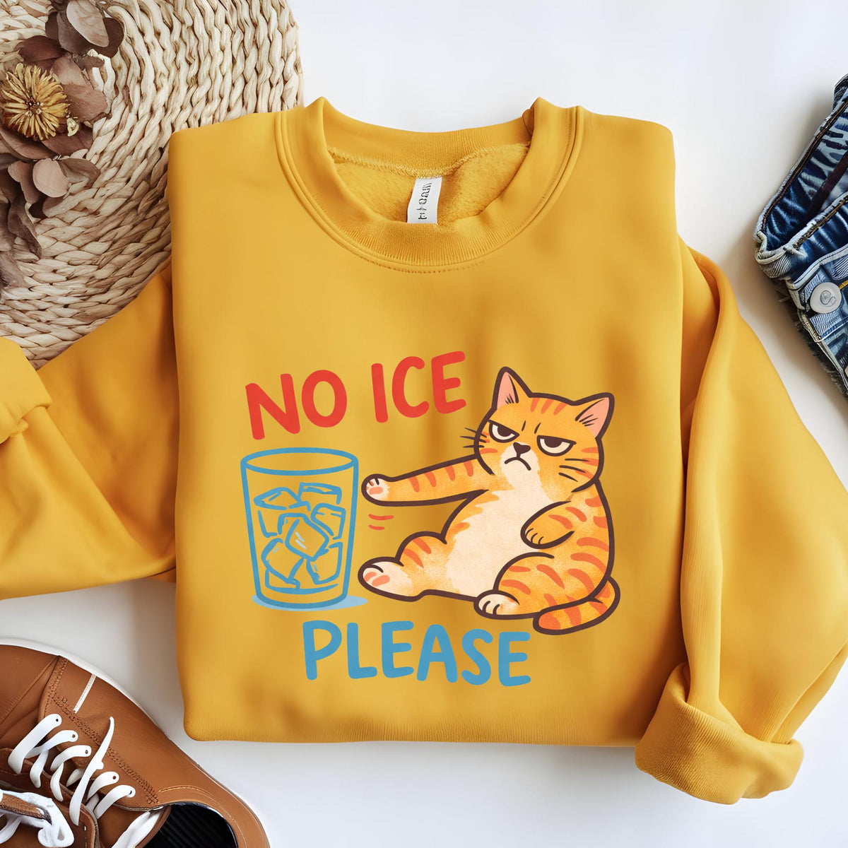 No ICE Please Cat Pro-Immigration Sweatshirt Hoodie