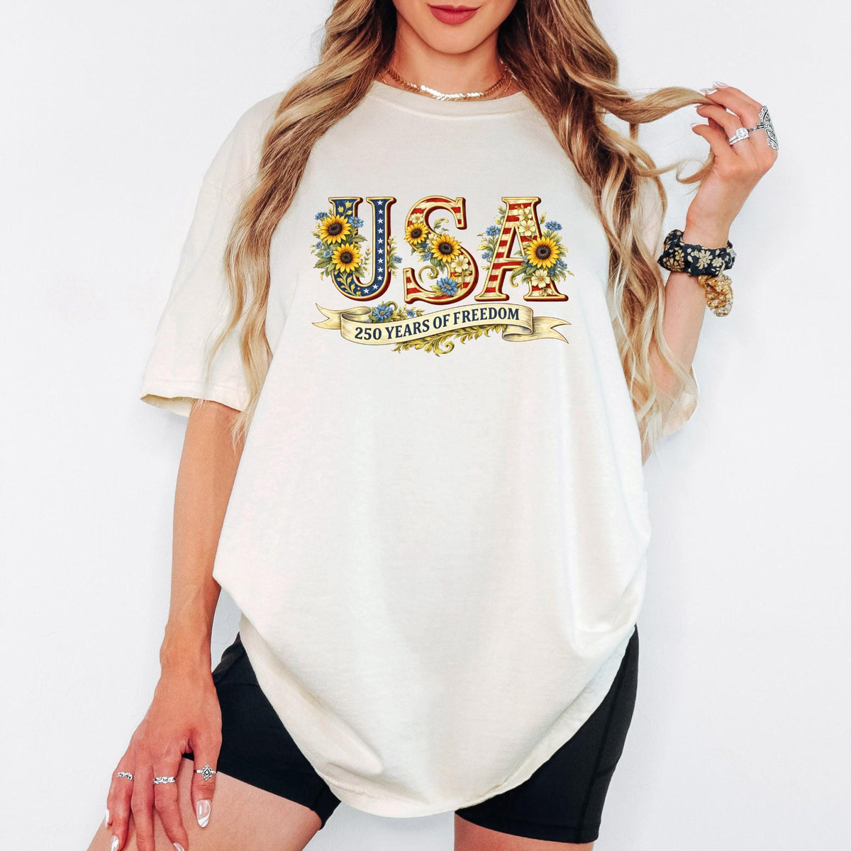 USA 250 Retro Shirt, Comfort Colors® Patriotic Independence Day Top, 4th of July Shirt, 250th Anniversary USA Flag Gift